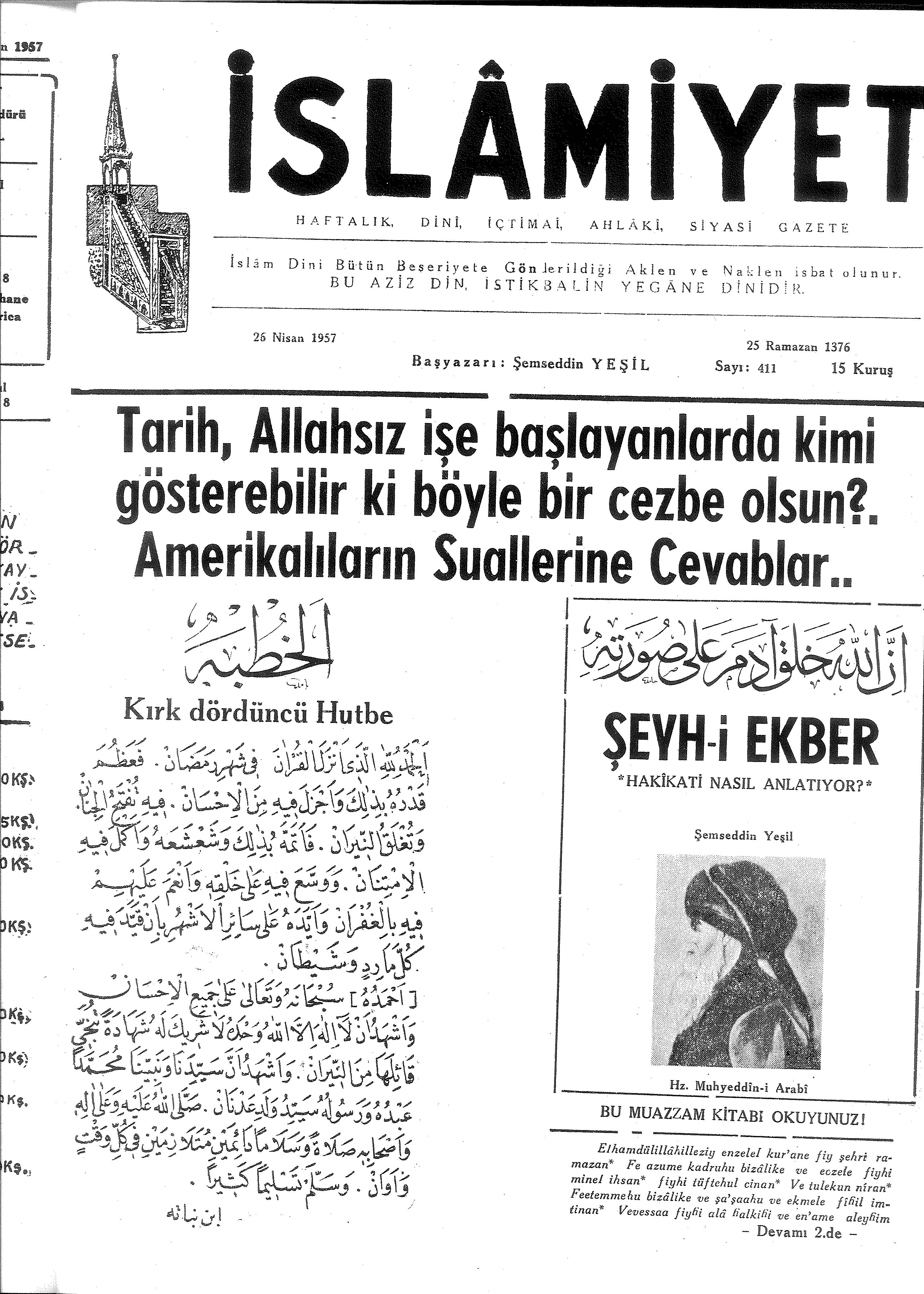 8. Cilt 411. Sayı Kapağı