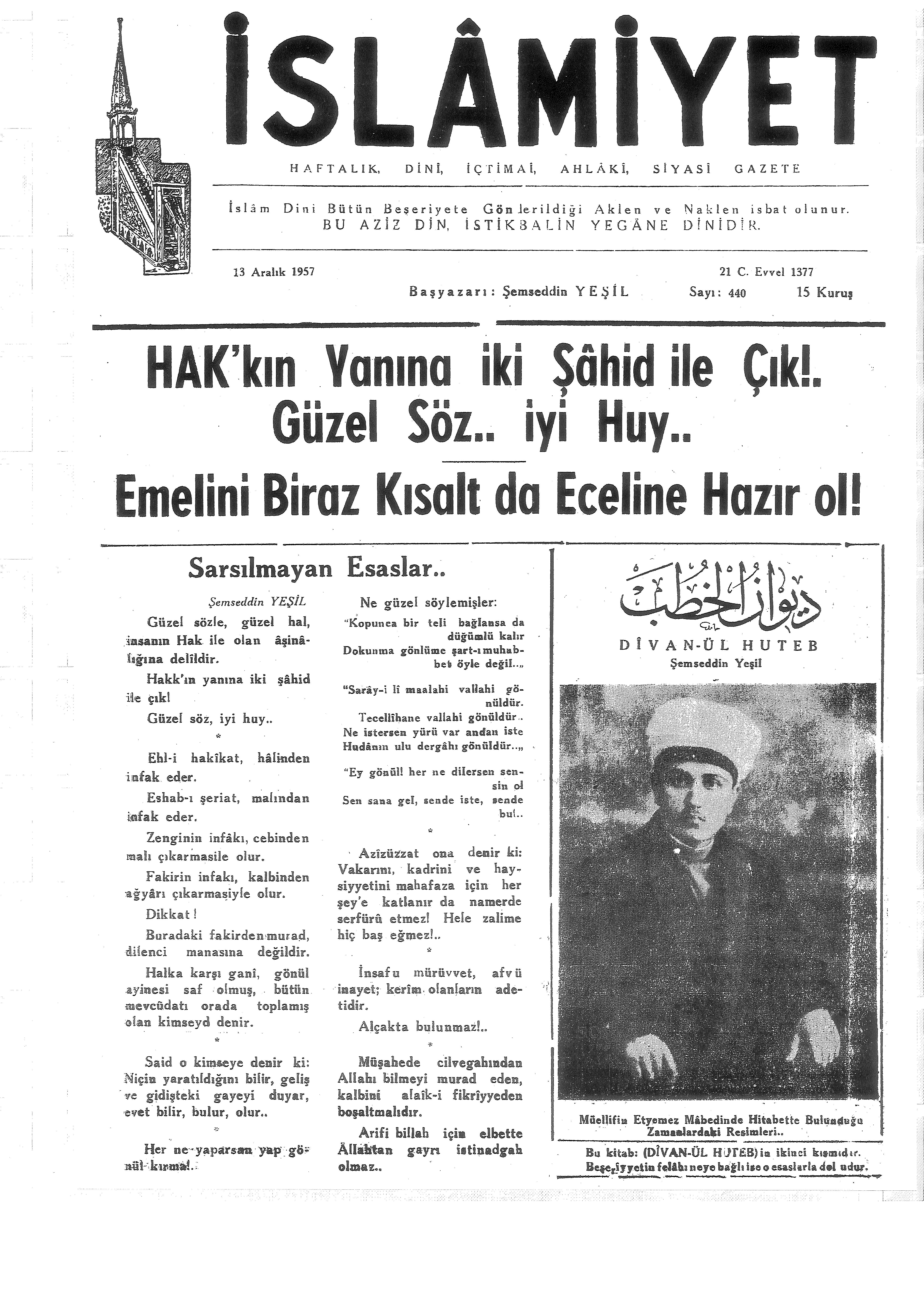 9. Cilt 440. Sayı Kapağı