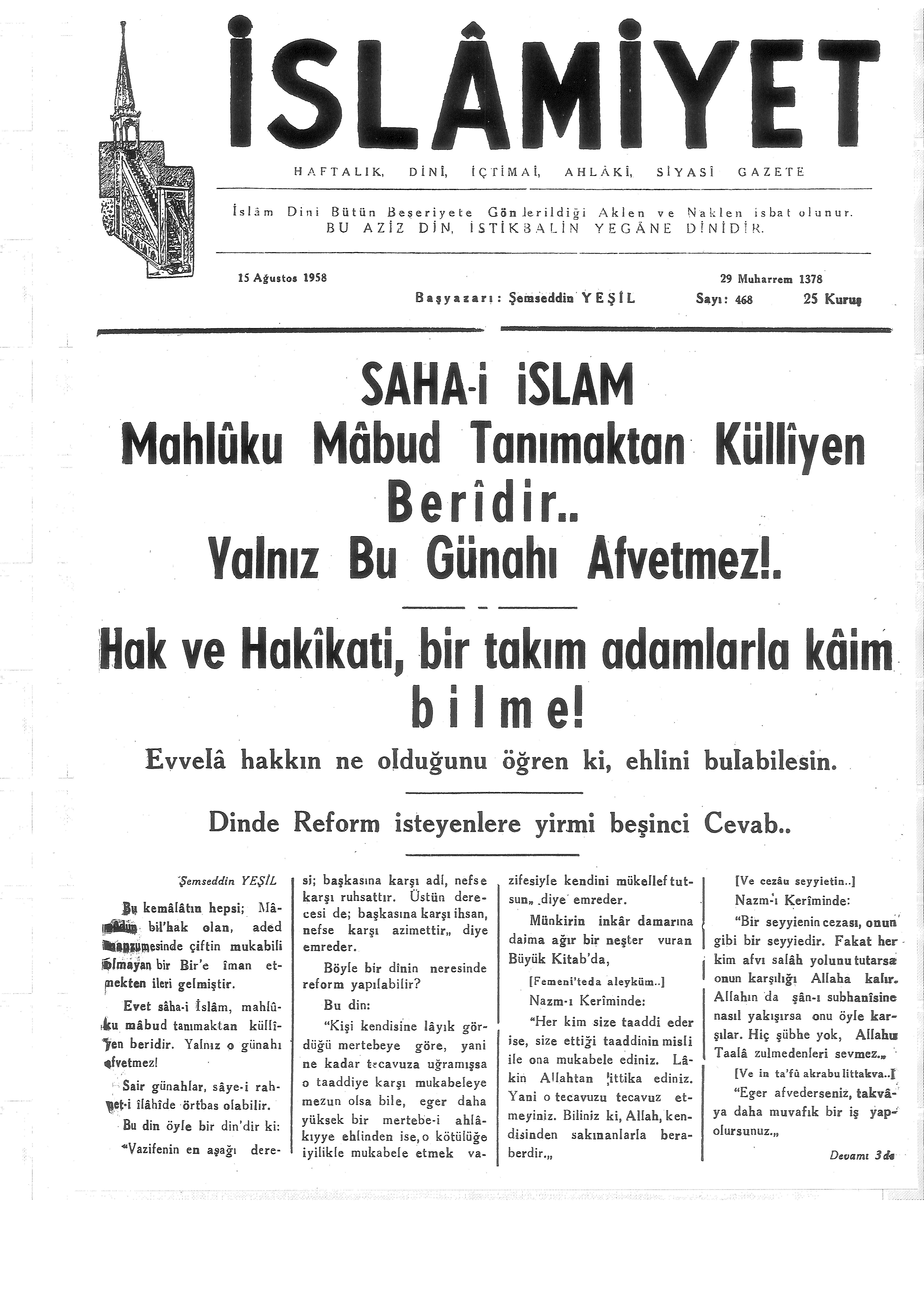 9. Cilt 468. Sayı Kapağı