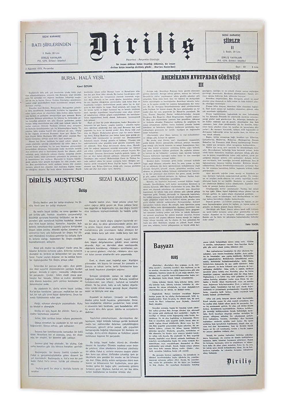 4. Cilt 60. Sayı Kapağı