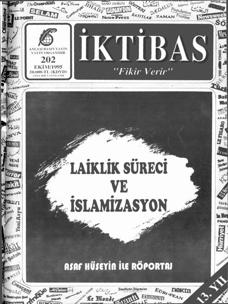 13. Cilt 202. Sayı Kapağı