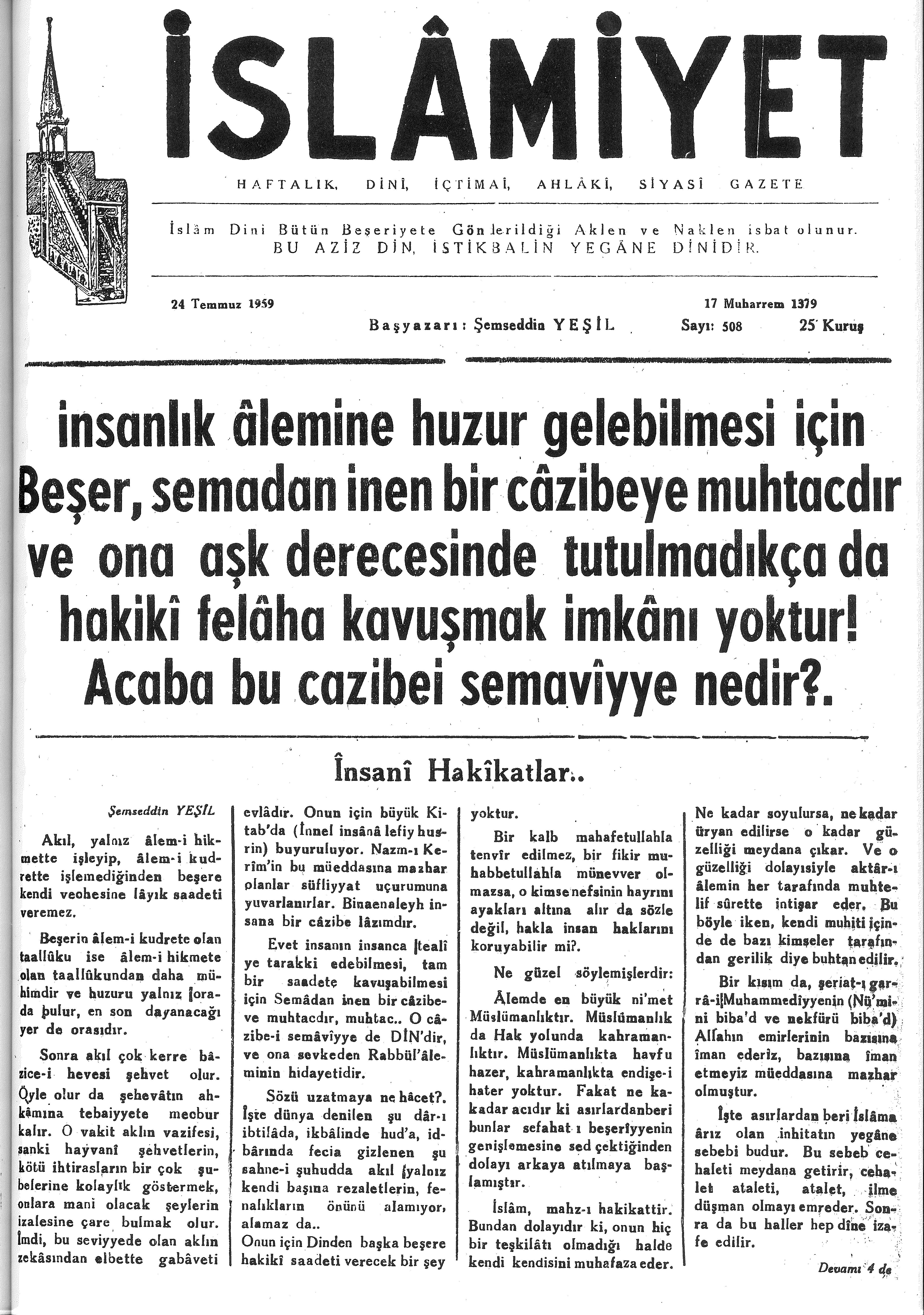 10. Cilt 508. Sayı Kapağı
