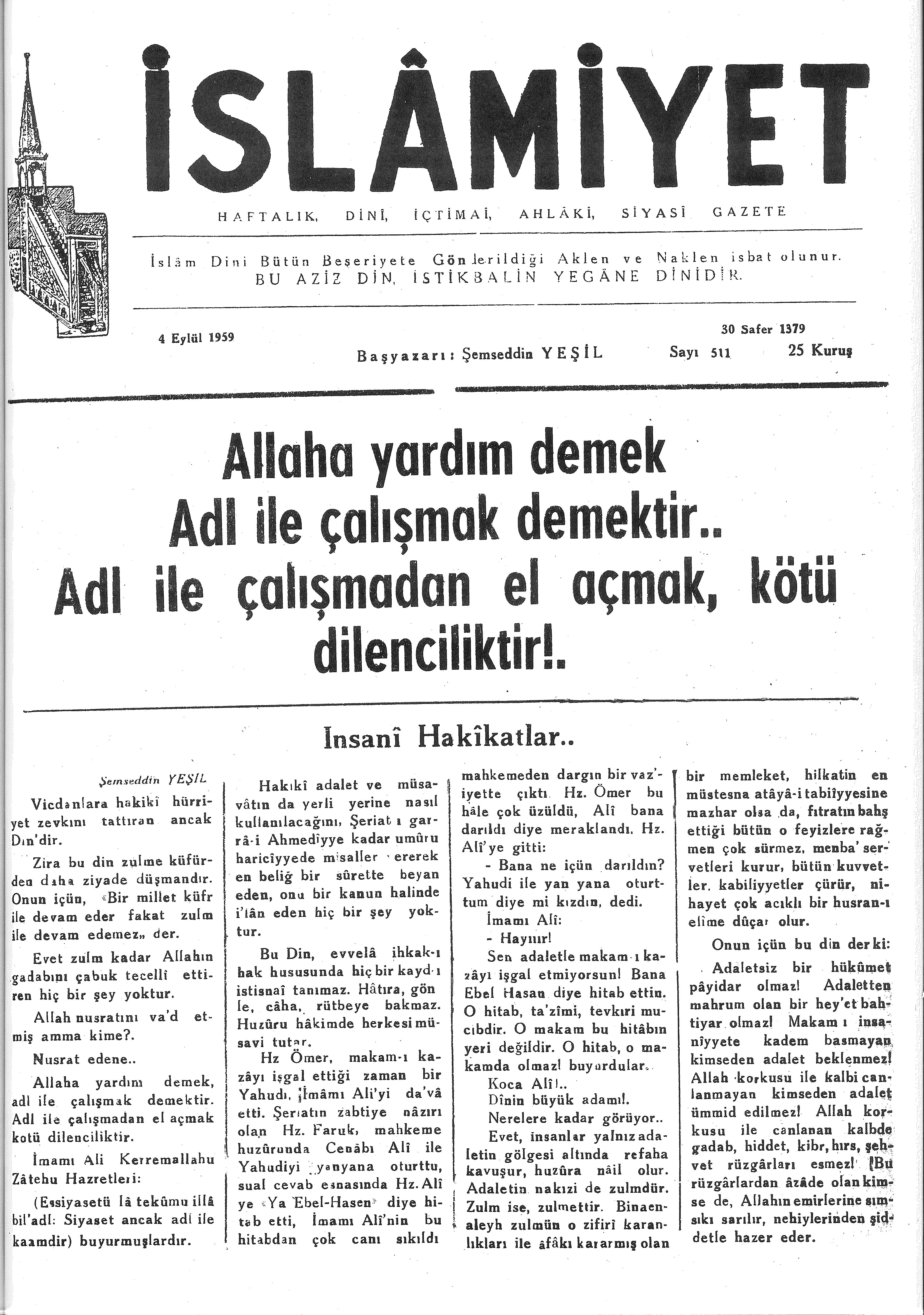 10. Cilt 511. Sayı Kapağı
