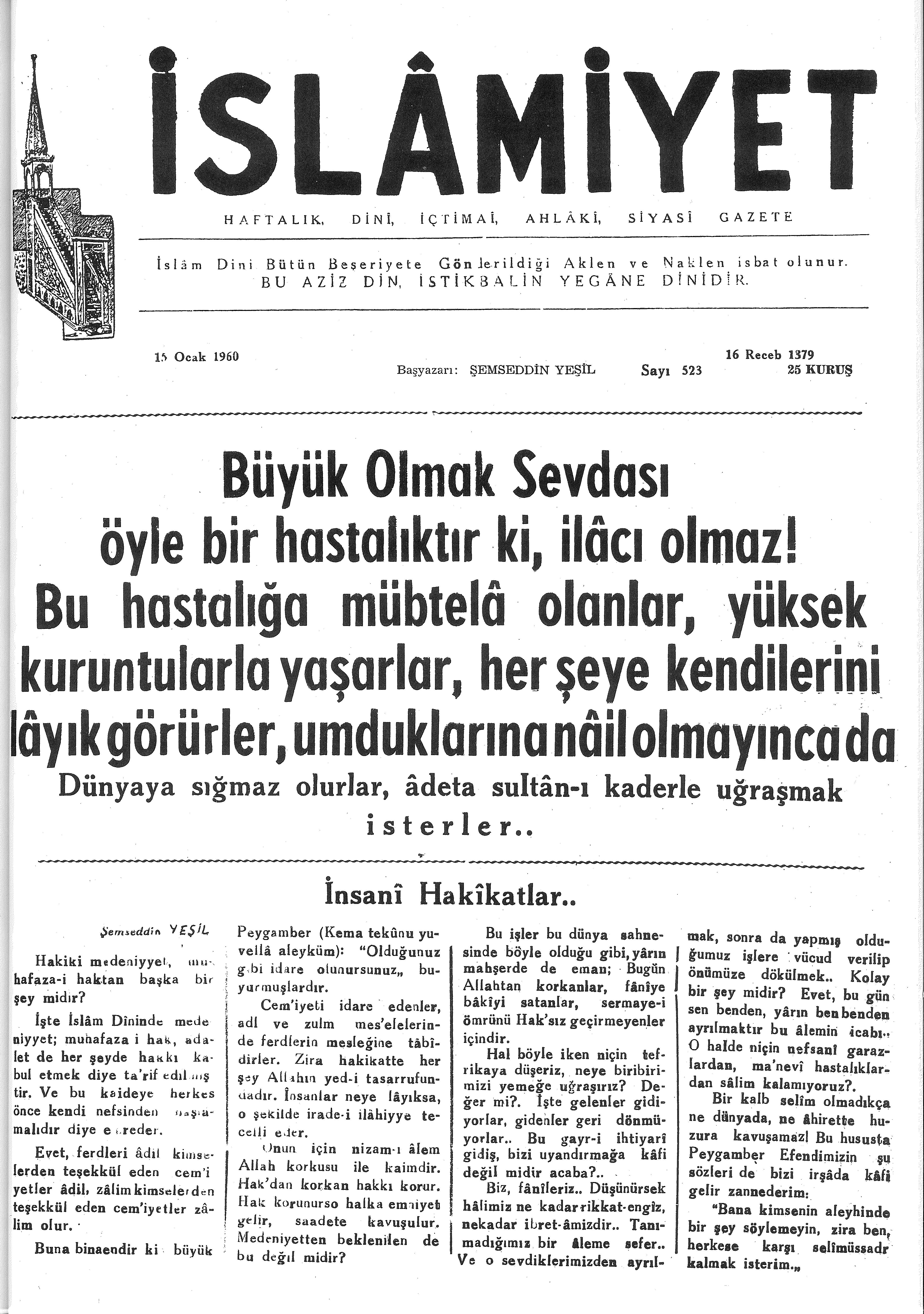 10. Cilt 523. Sayı Kapağı