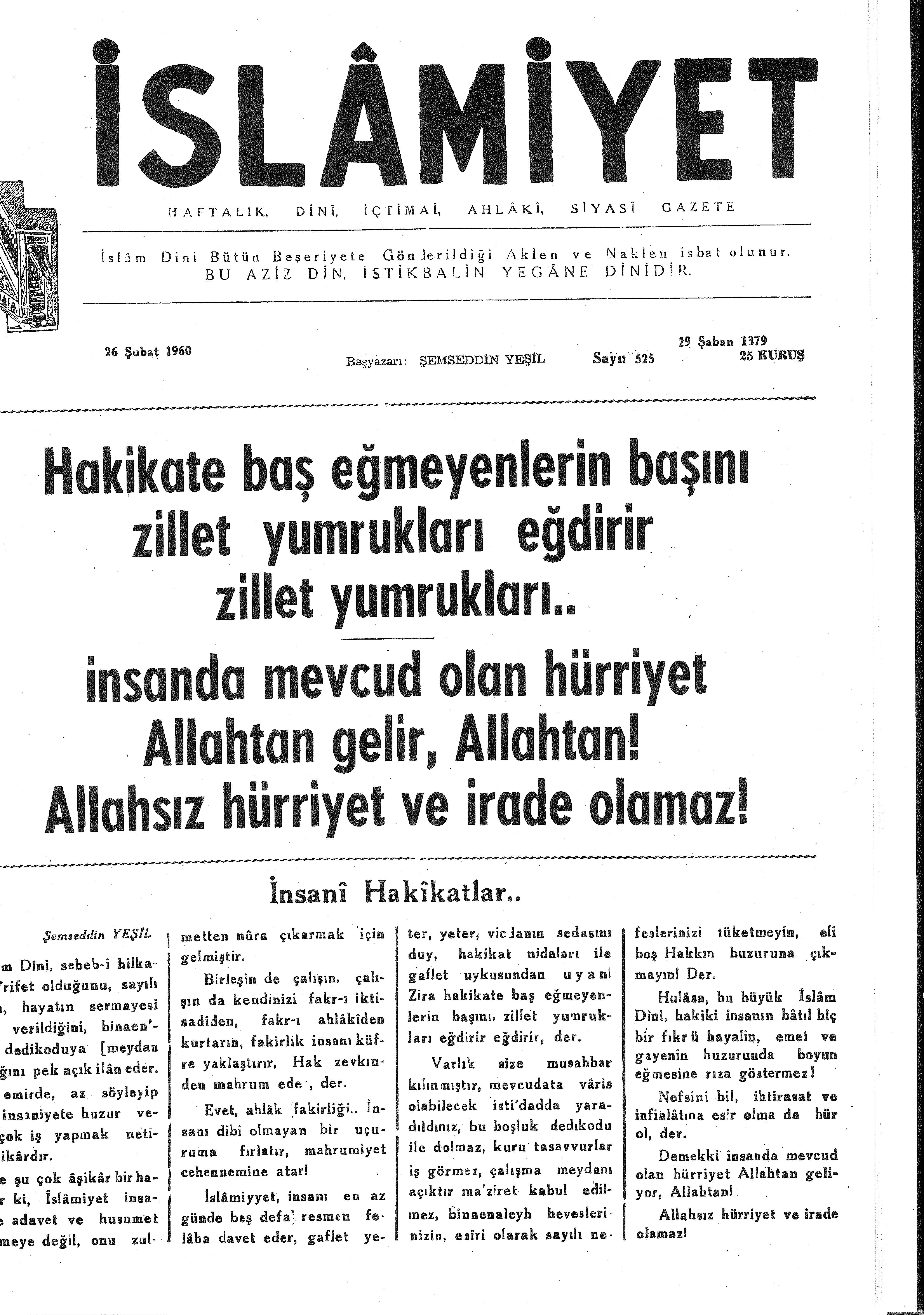 10. Cilt 525. Sayı Kapağı