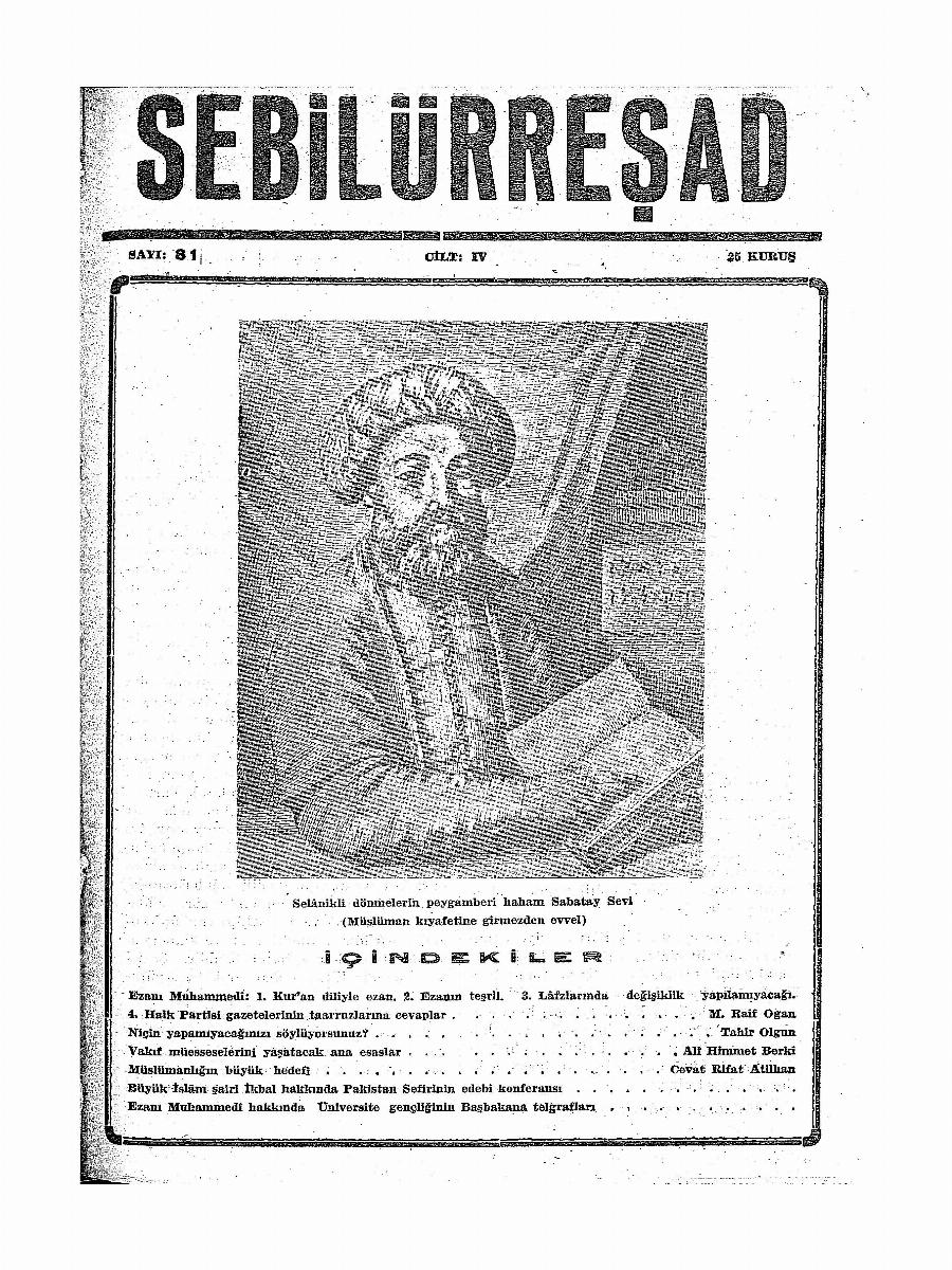 4. Cilt 81. Sayı Kapağı