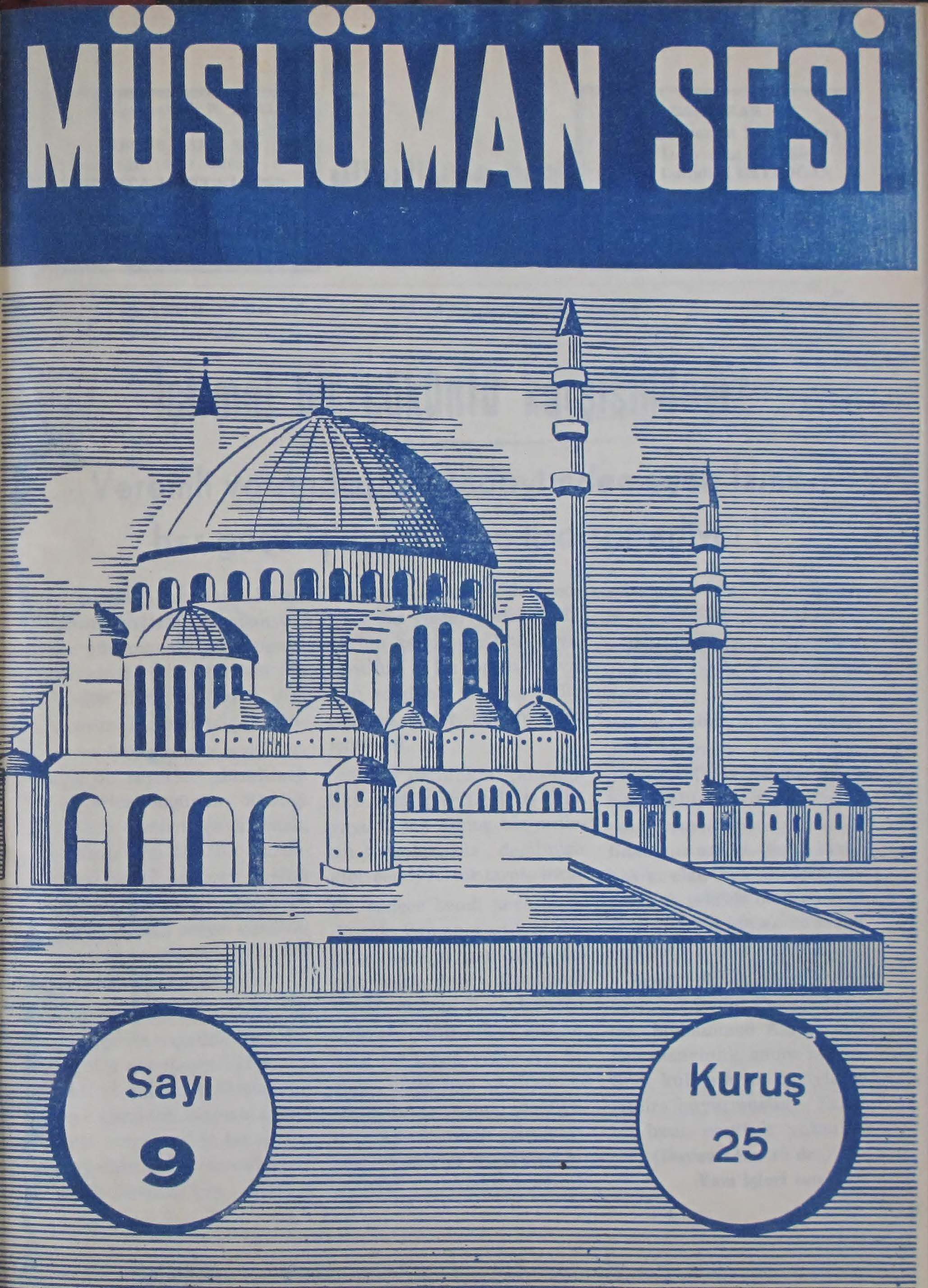 1. Cilt 9. Sayı Kapağı