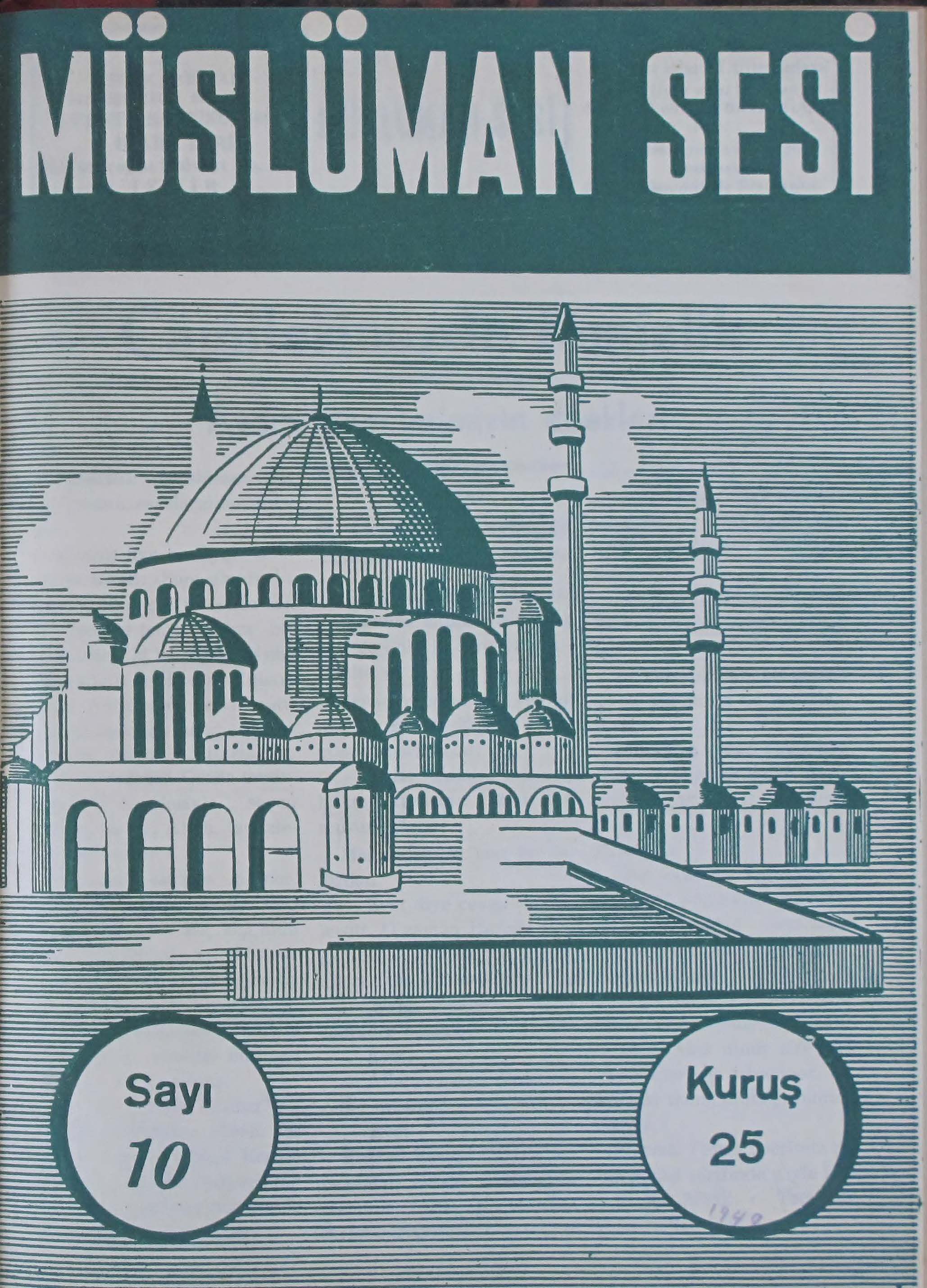 1. Cilt 10. Sayı Kapağı
