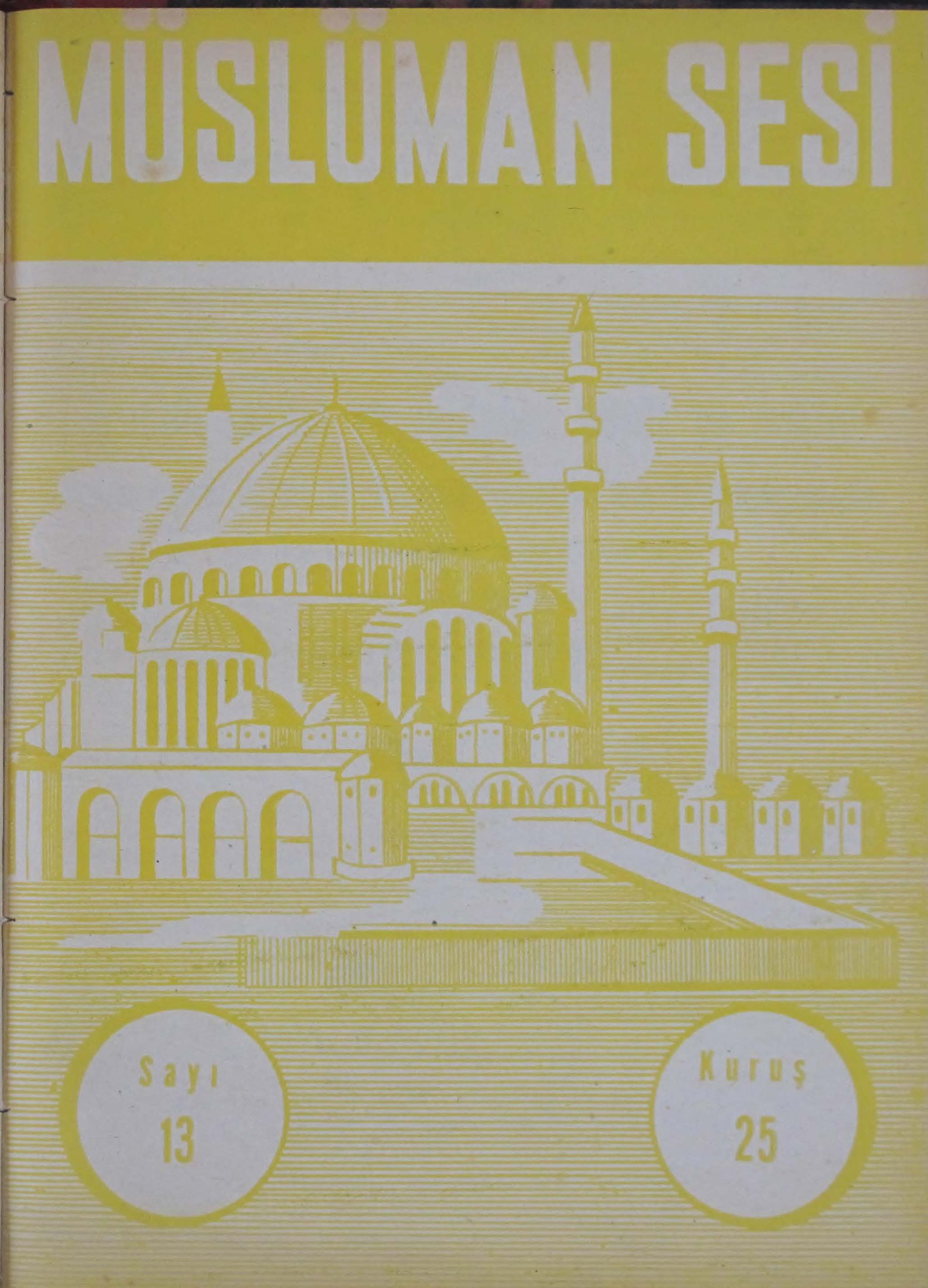 1. Cilt 13. Sayı Kapağı