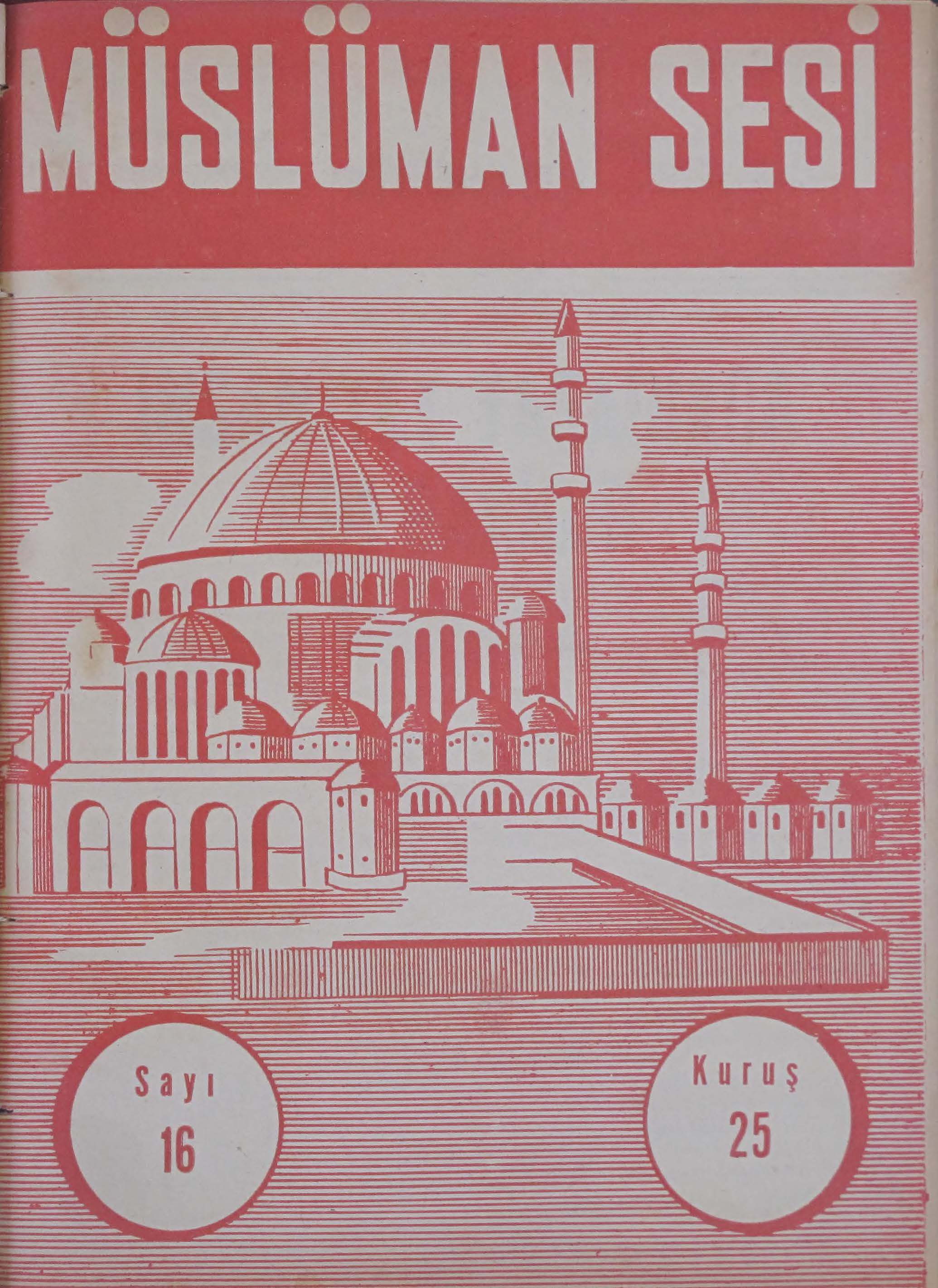 1. Cilt 16. Sayı Kapağı