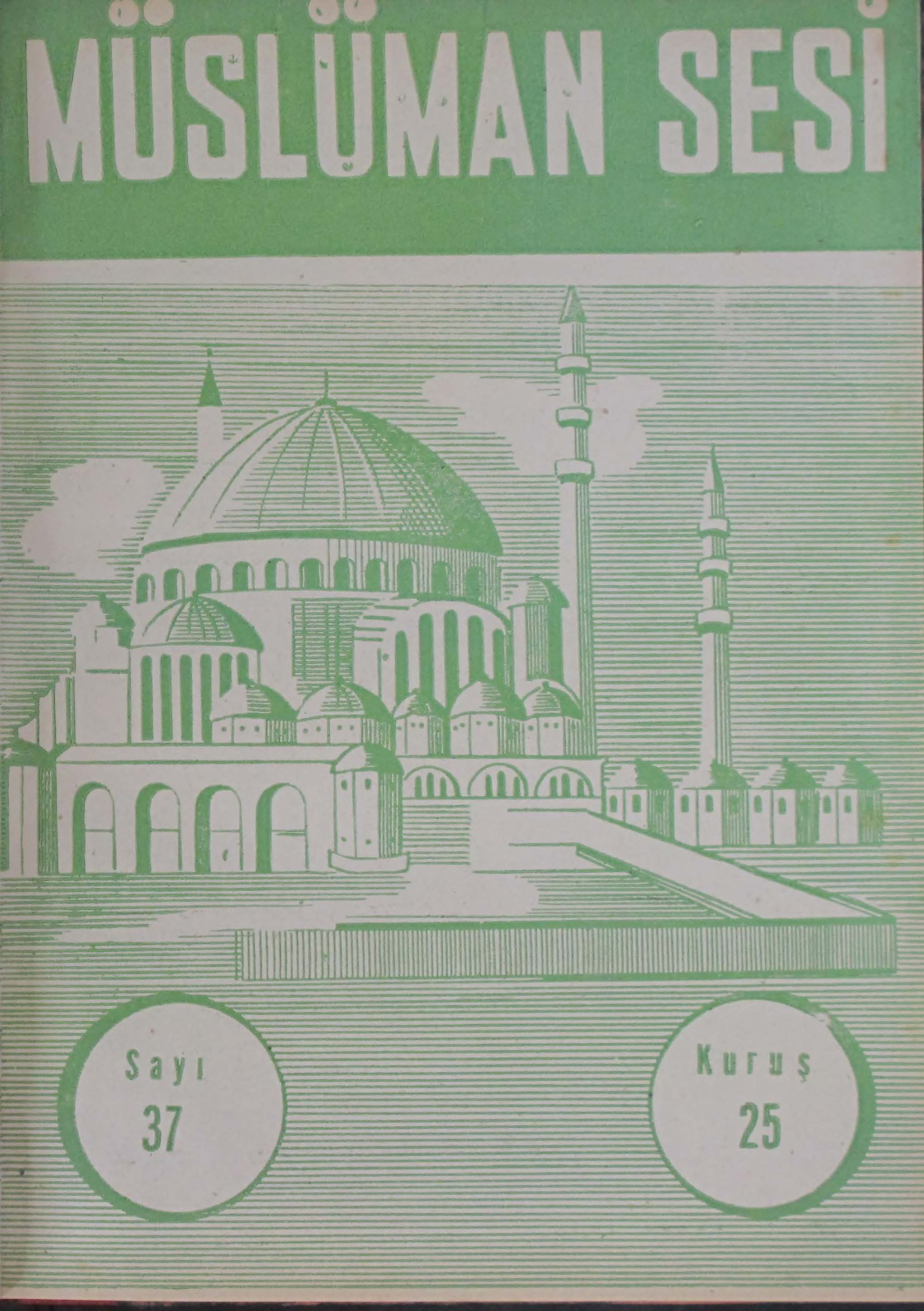 3. Cilt 37. Sayı Kapağı