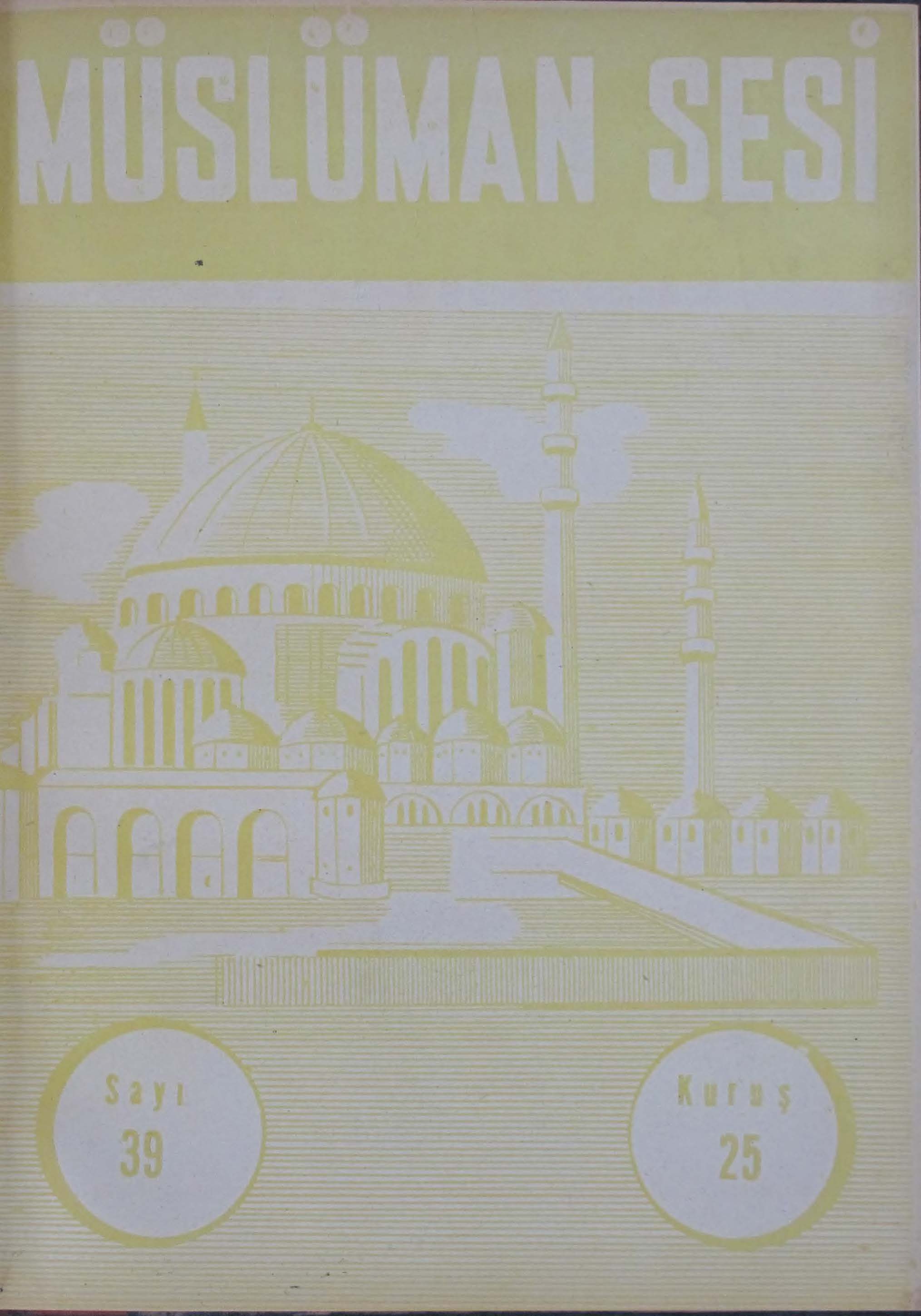 3. Cilt 39. Sayı Kapağı