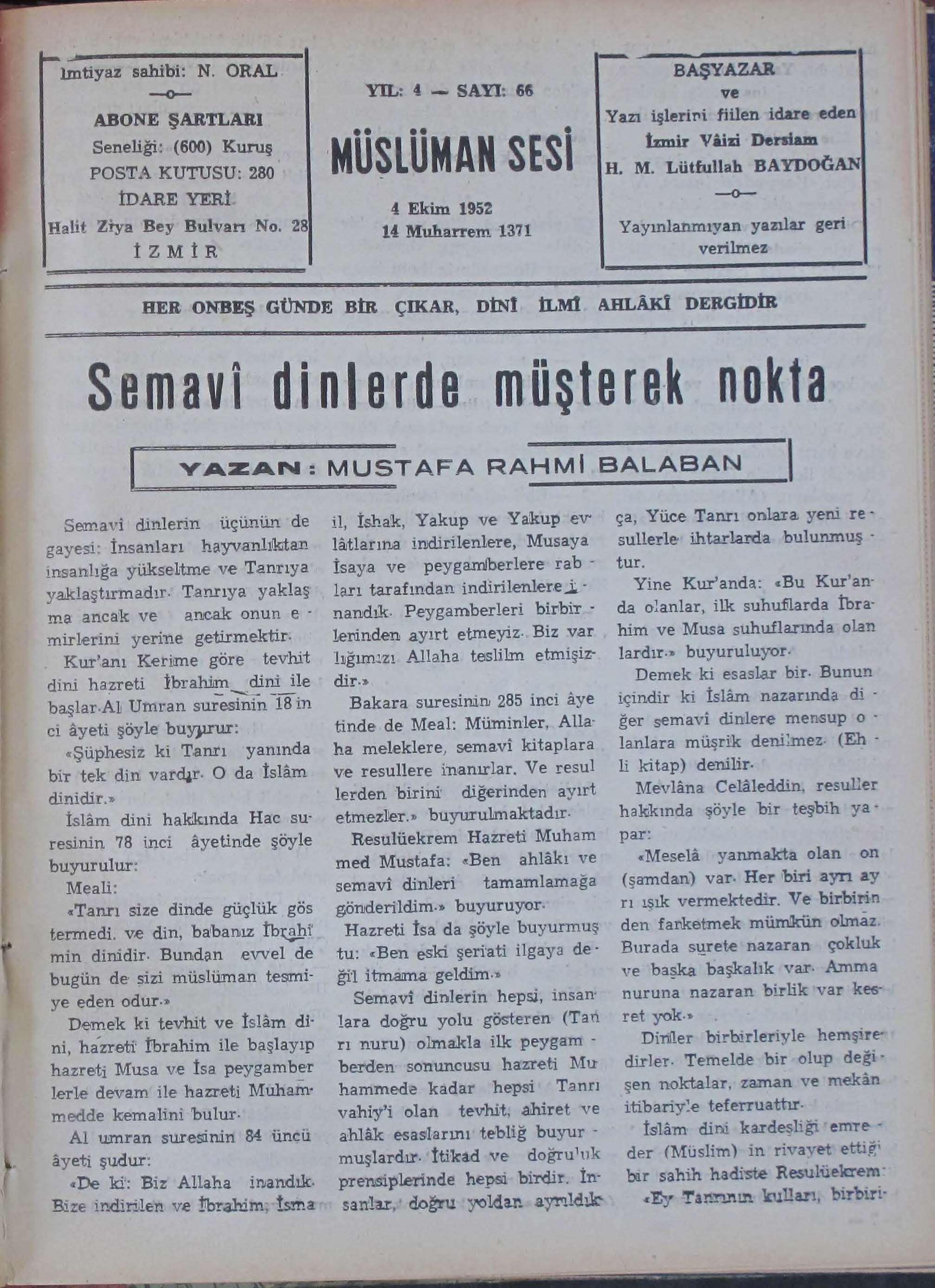 4. Cilt 66. Sayı Kapağı