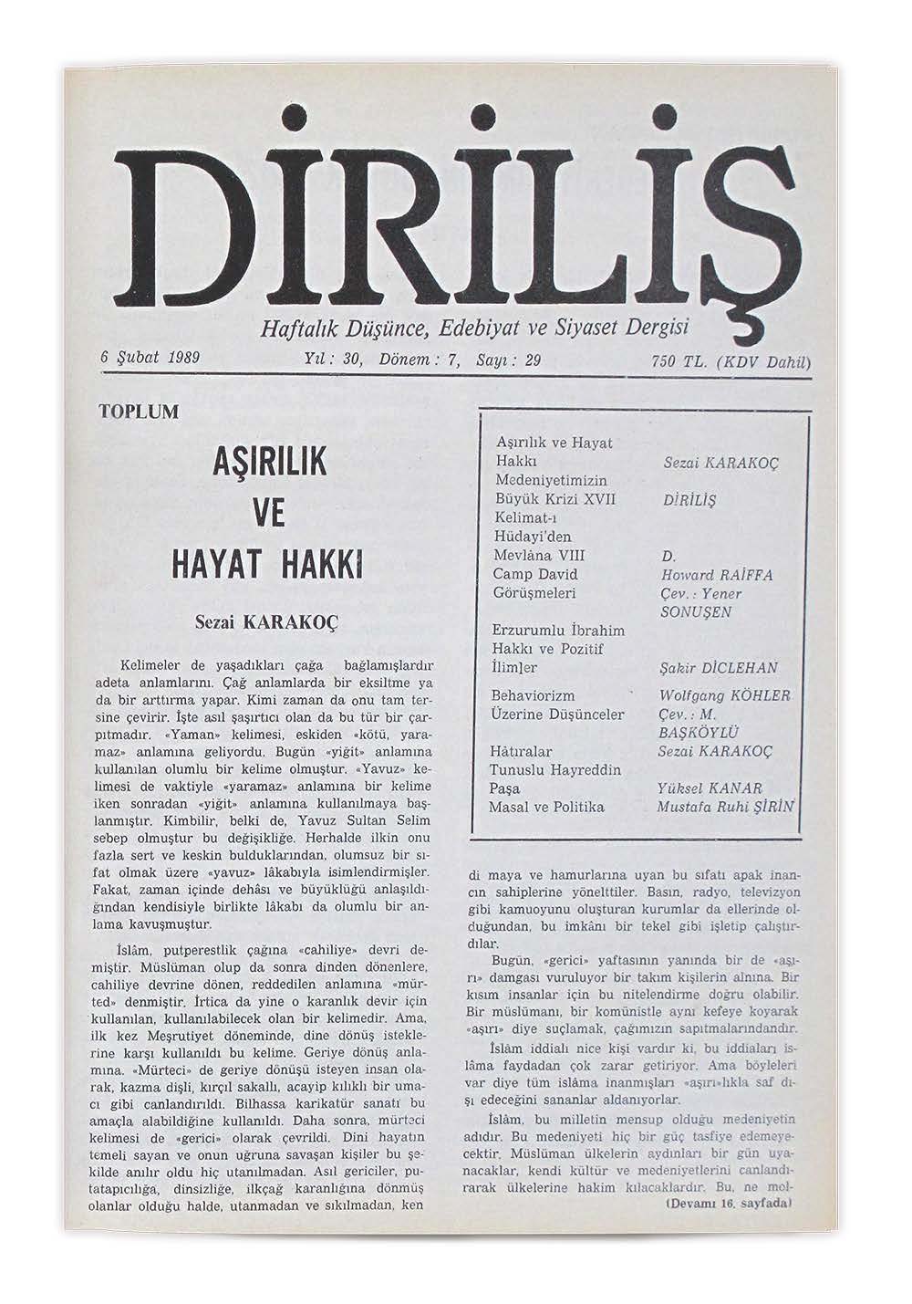 7. Cilt 29. Sayı Kapağı