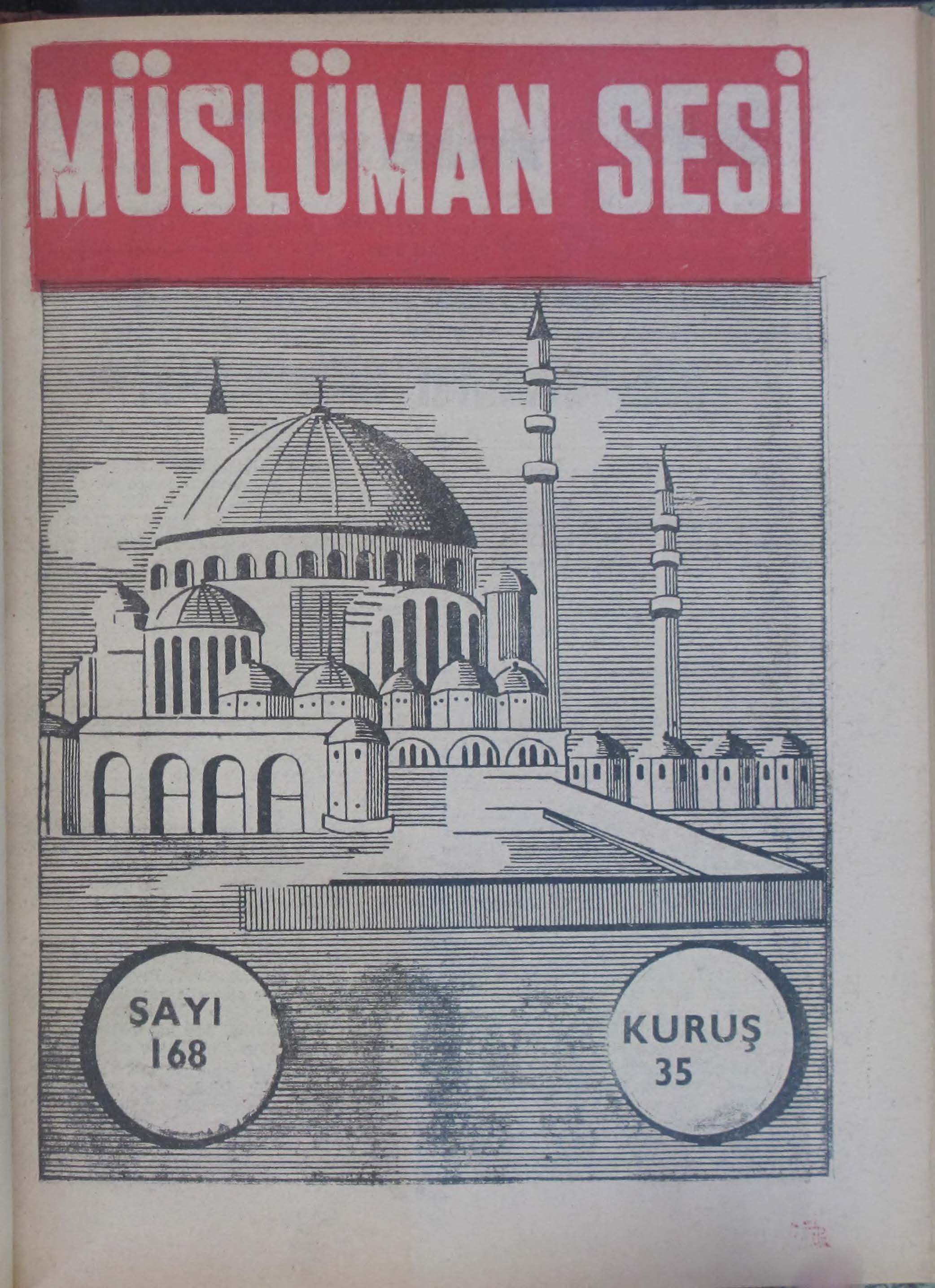 11. Cilt 168. Sayı Kapağı