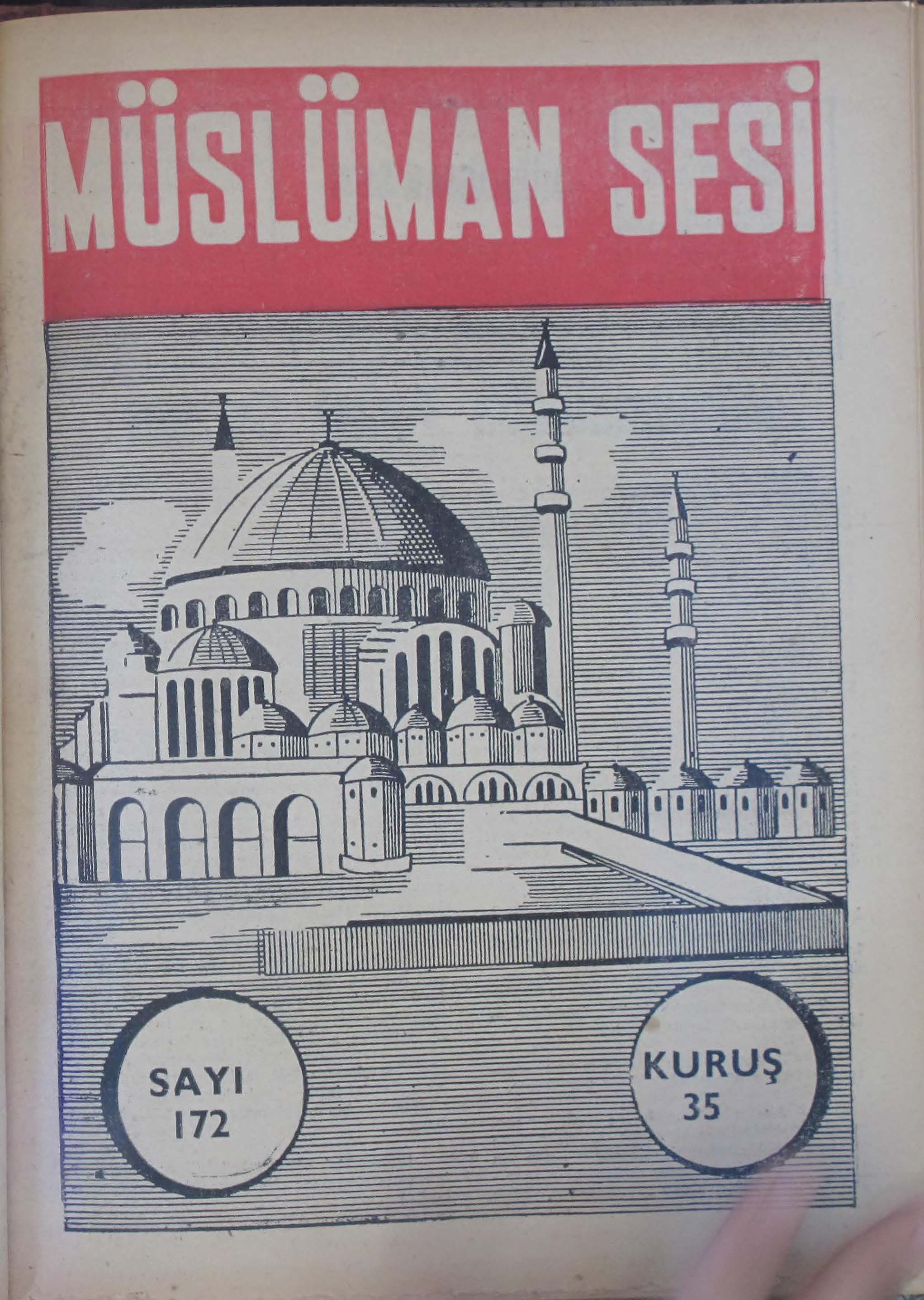 11. Cilt 172. Sayı Kapağı