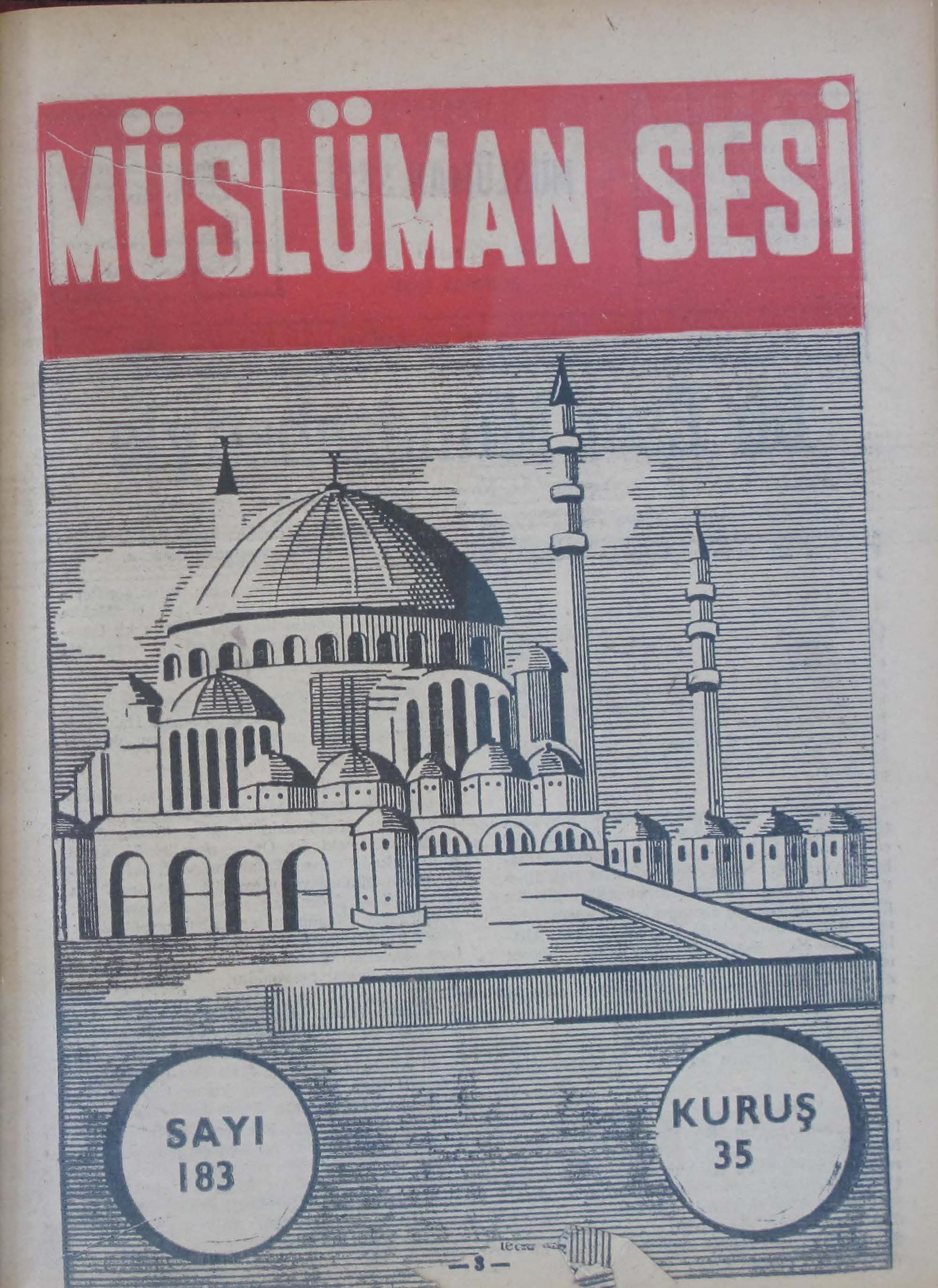 12. Cilt 183. Sayı Kapağı