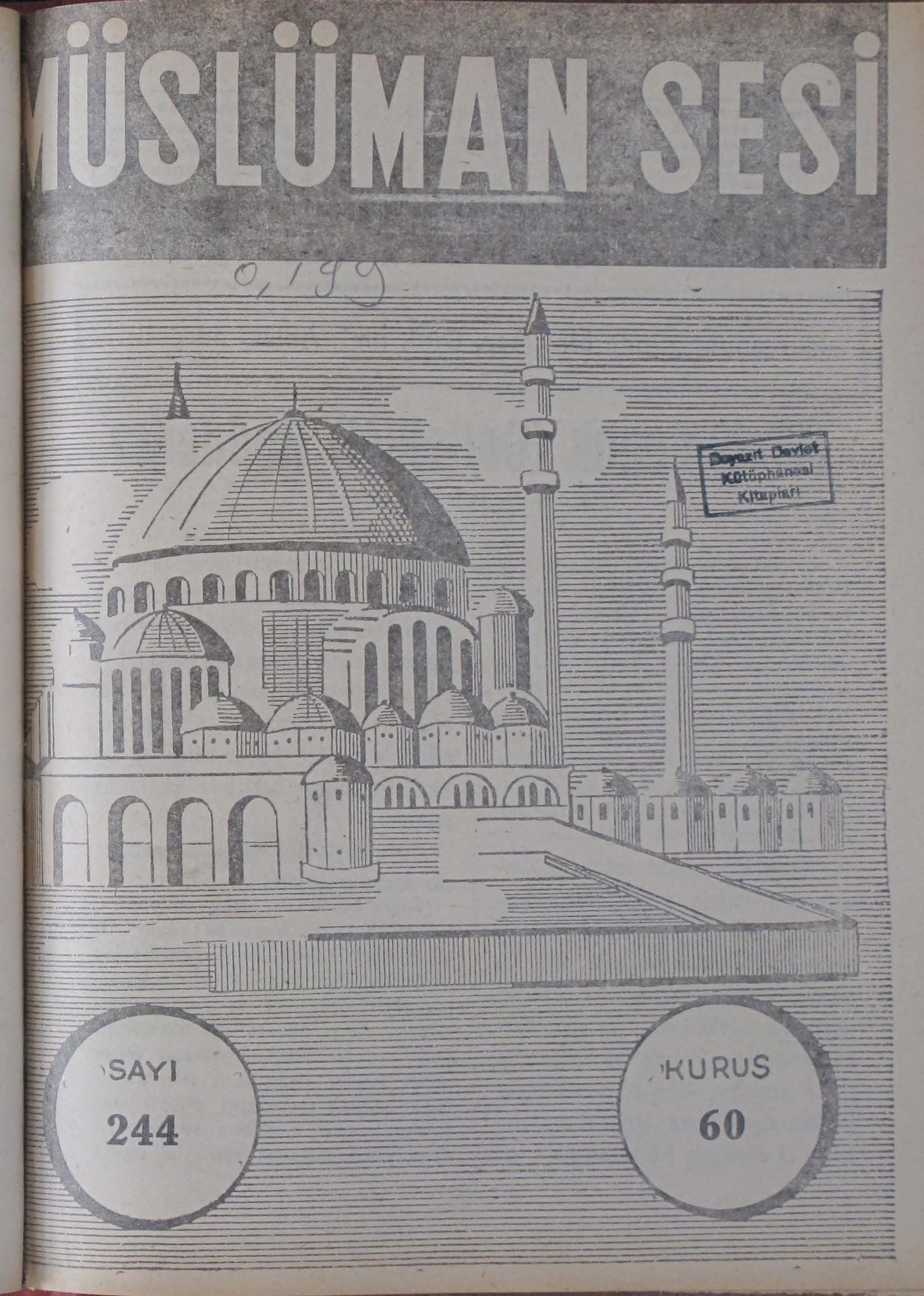 15. Cilt 244. Sayı Kapağı