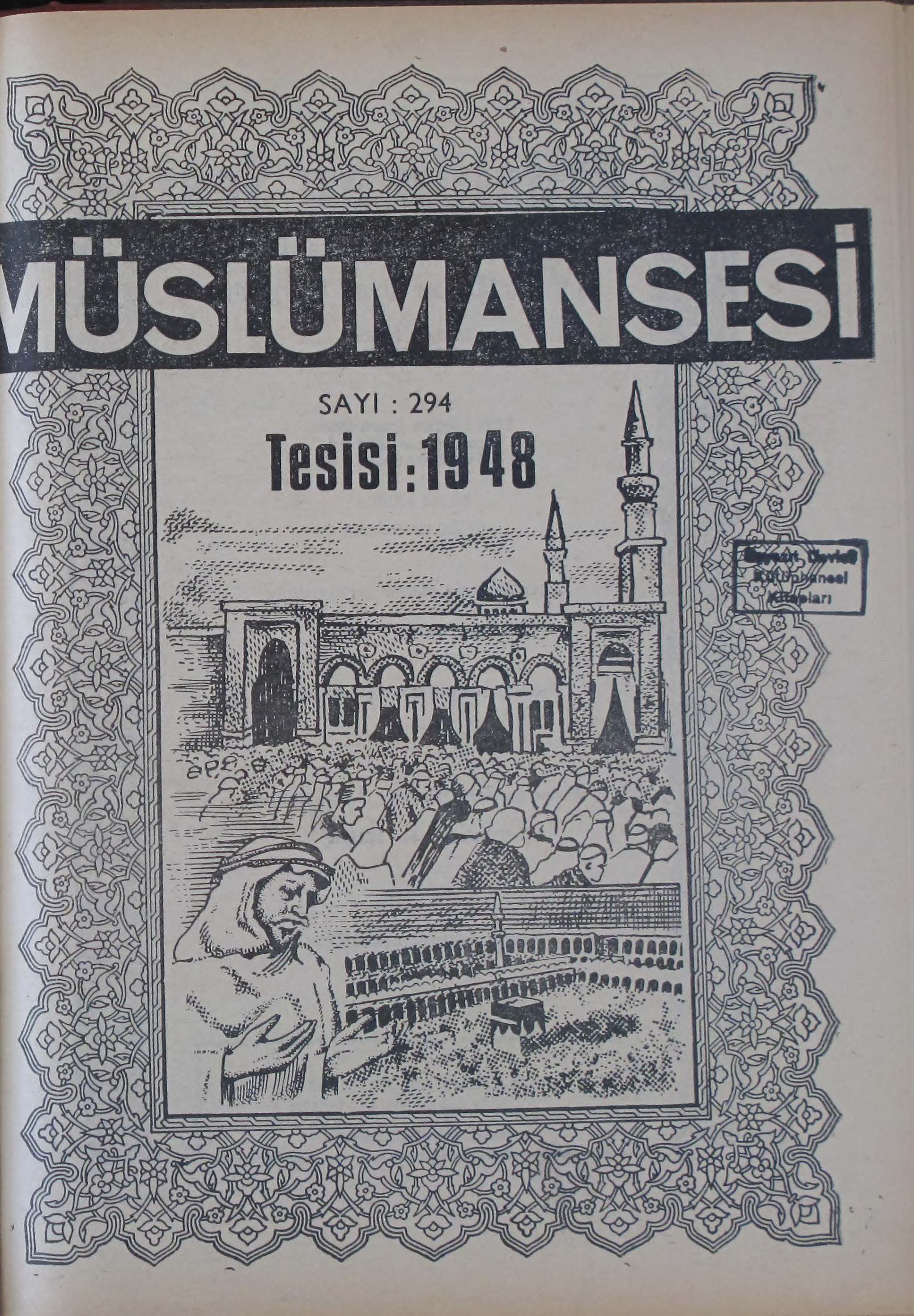 18. Cilt 294. Sayı Kapağı