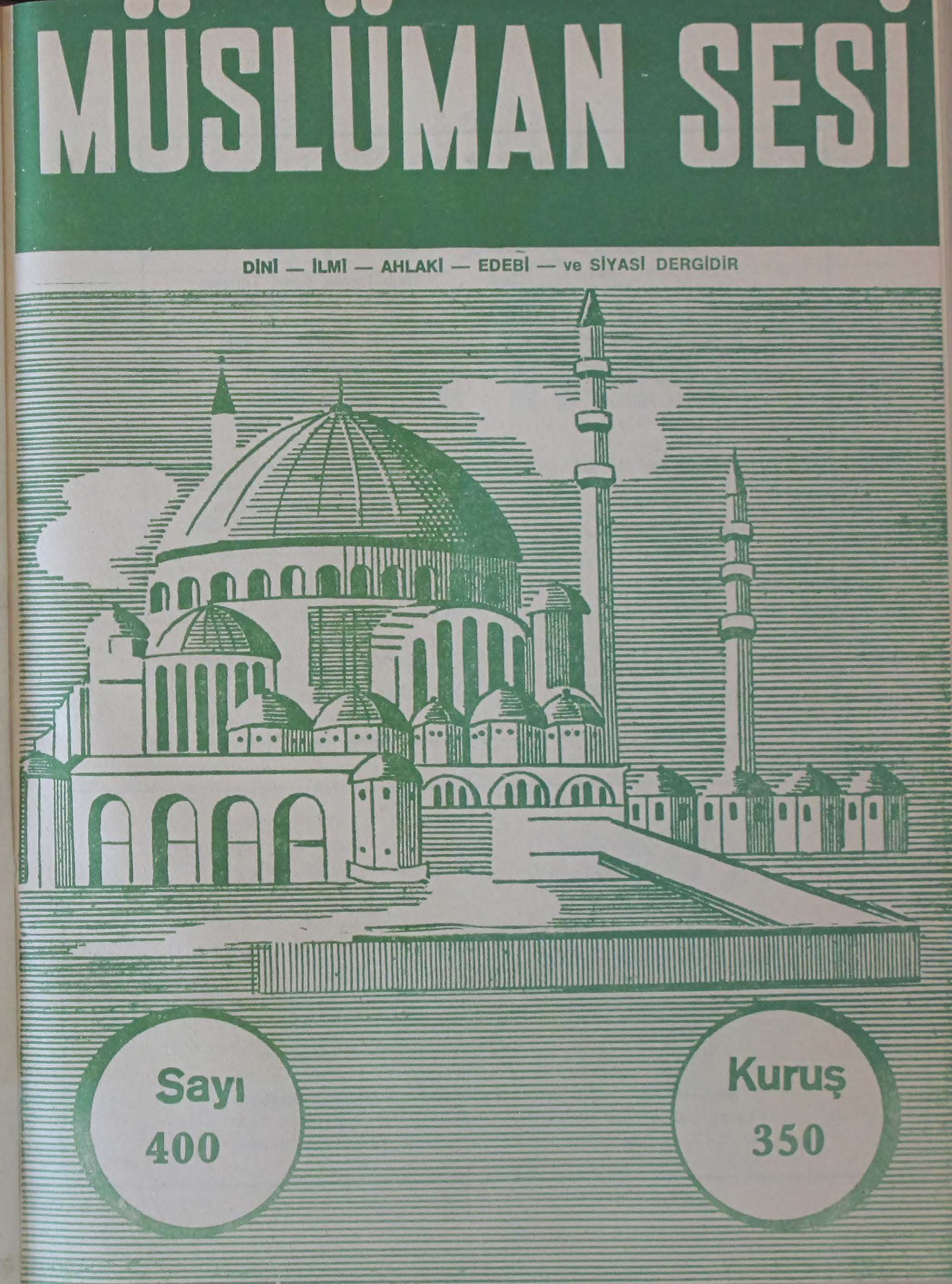 23. Cilt 400. Sayı Kapağı