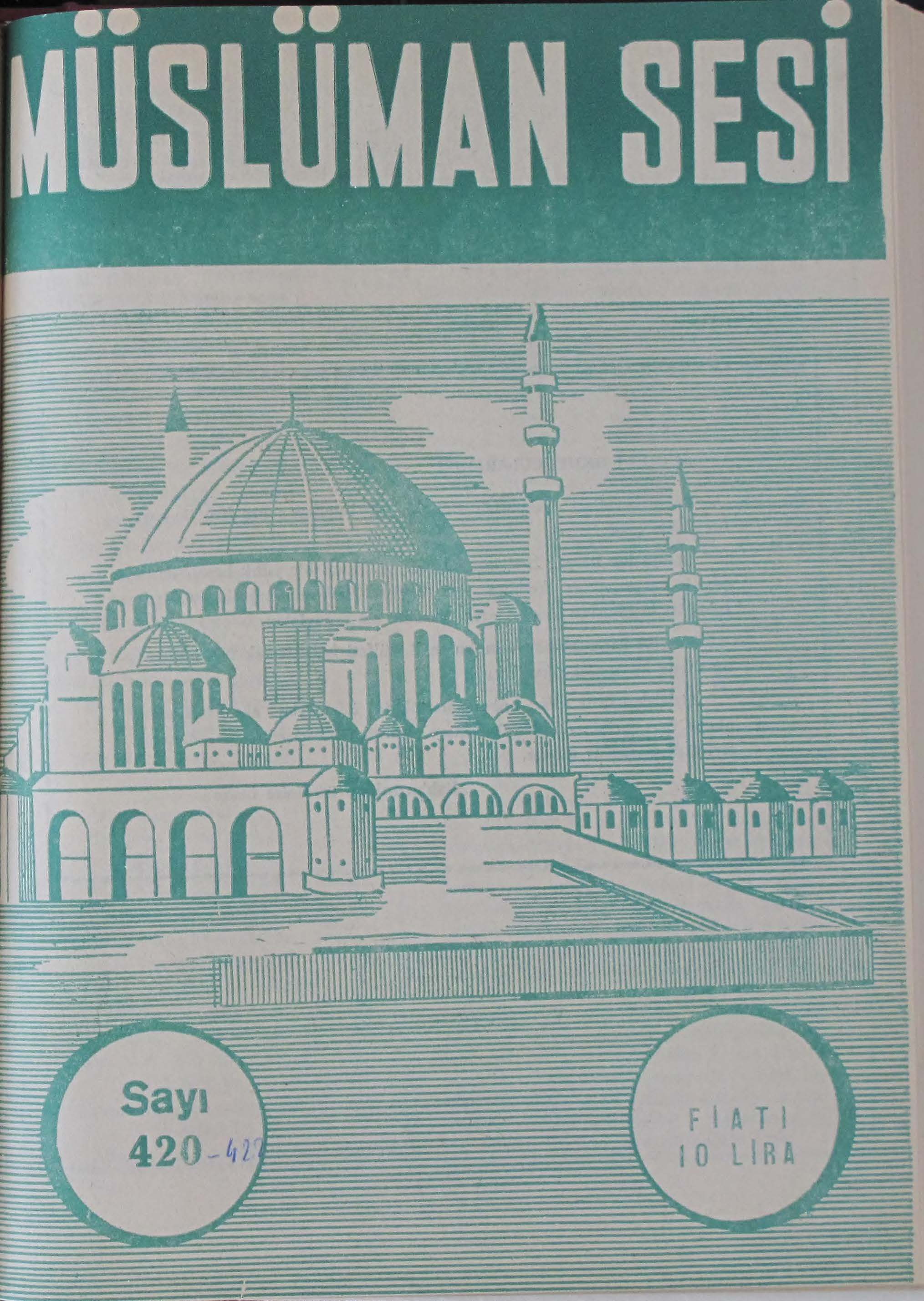 23. Cilt 420-421-422. Sayı Kapağı