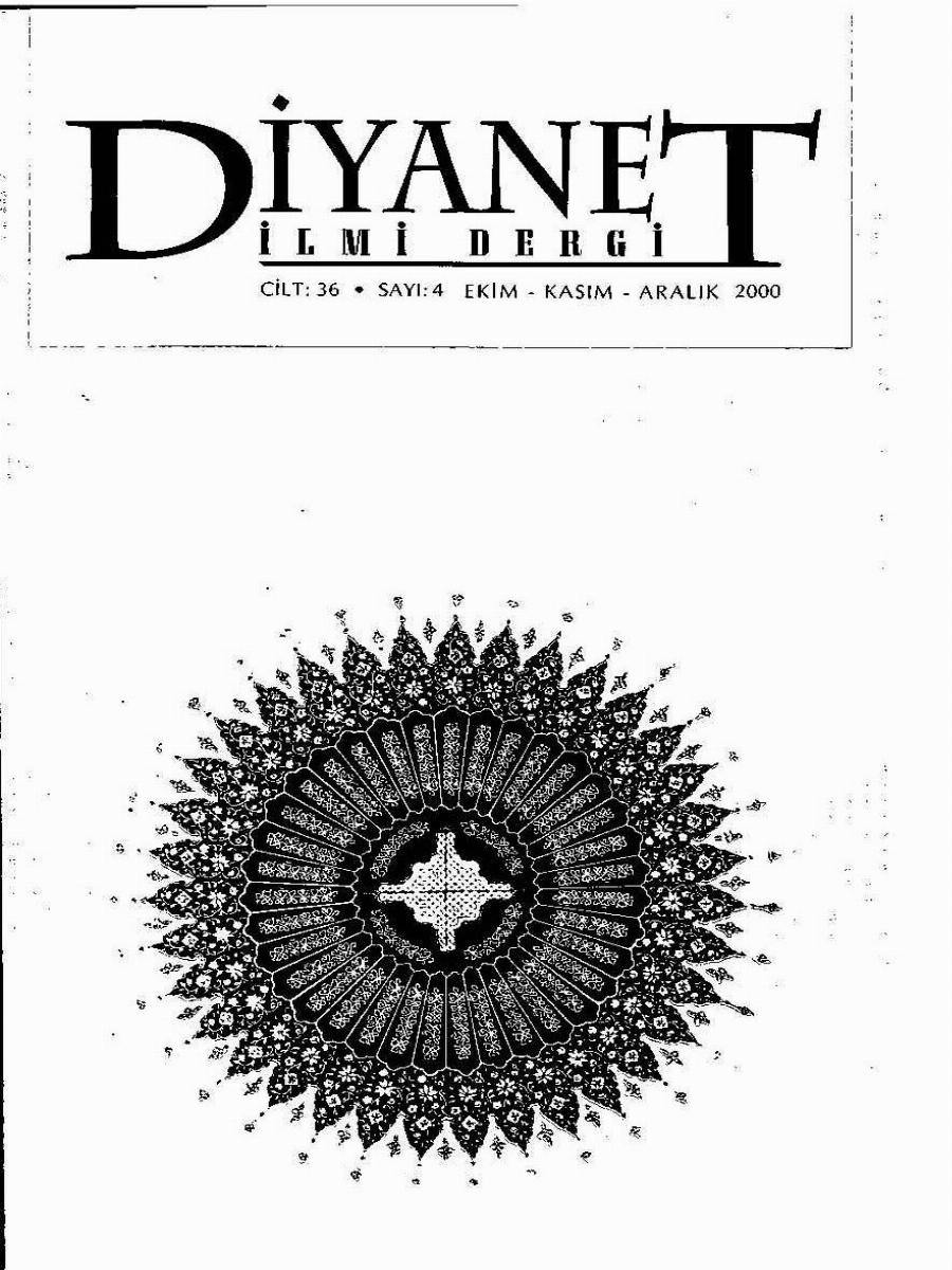 36. Cilt 4. Sayı Kapağı