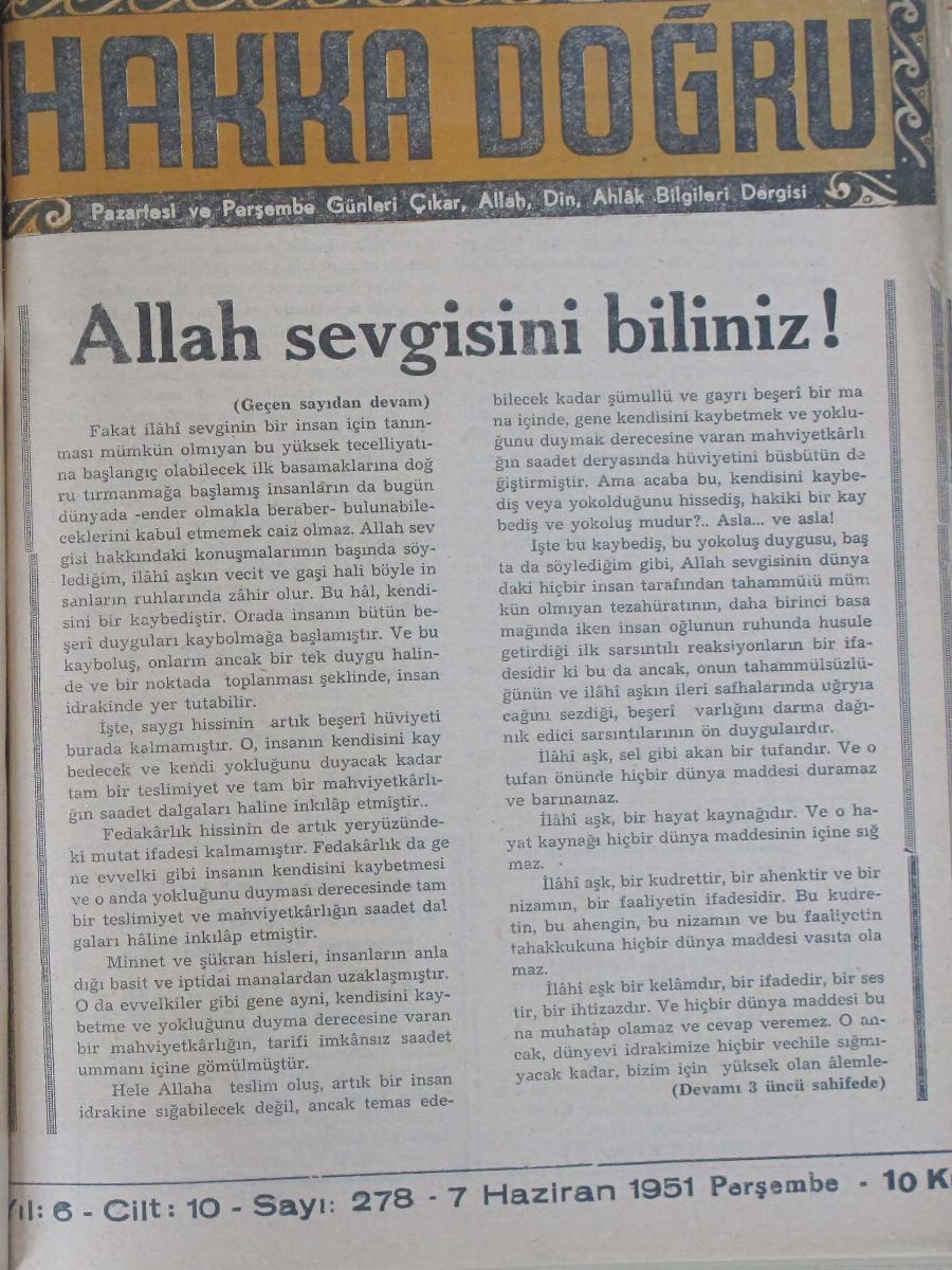 10. Cilt 278. Sayı Kapağı