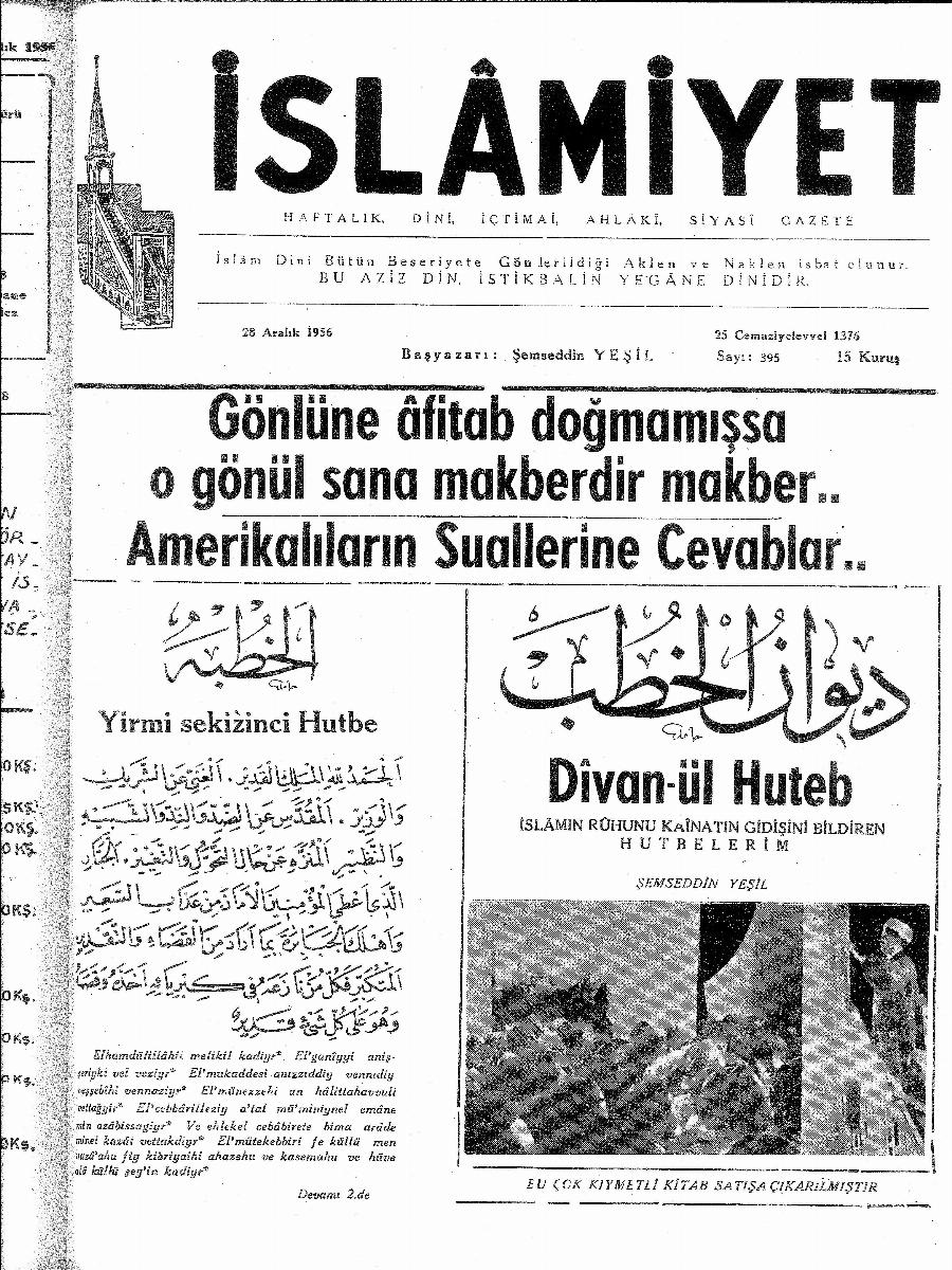 8. Cilt 395. Sayı Kapağı