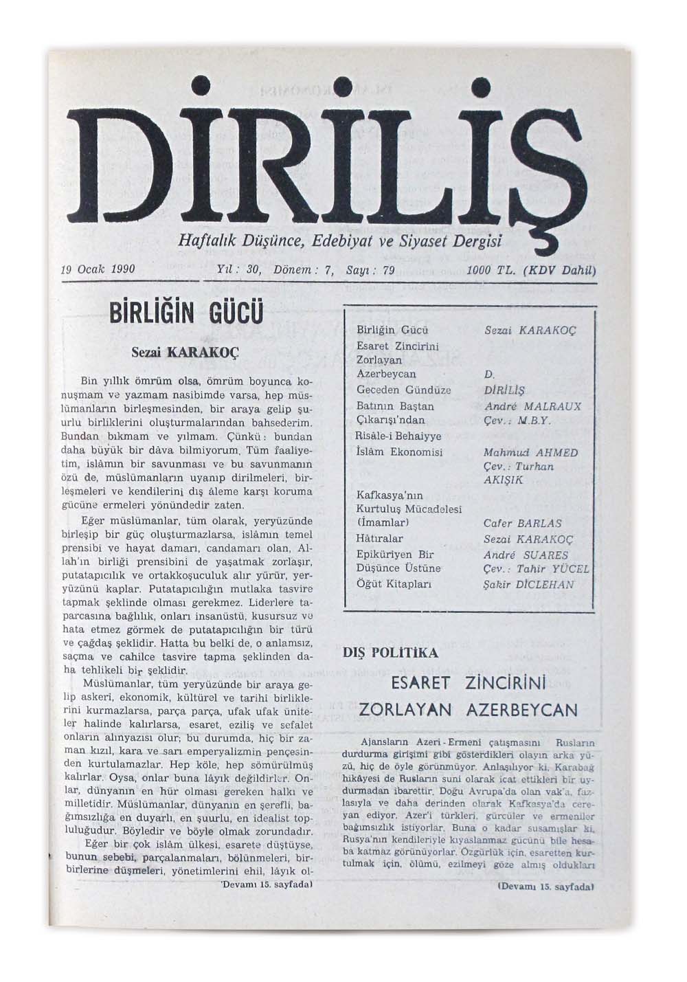 7. Cilt 79. Sayı Kapağı