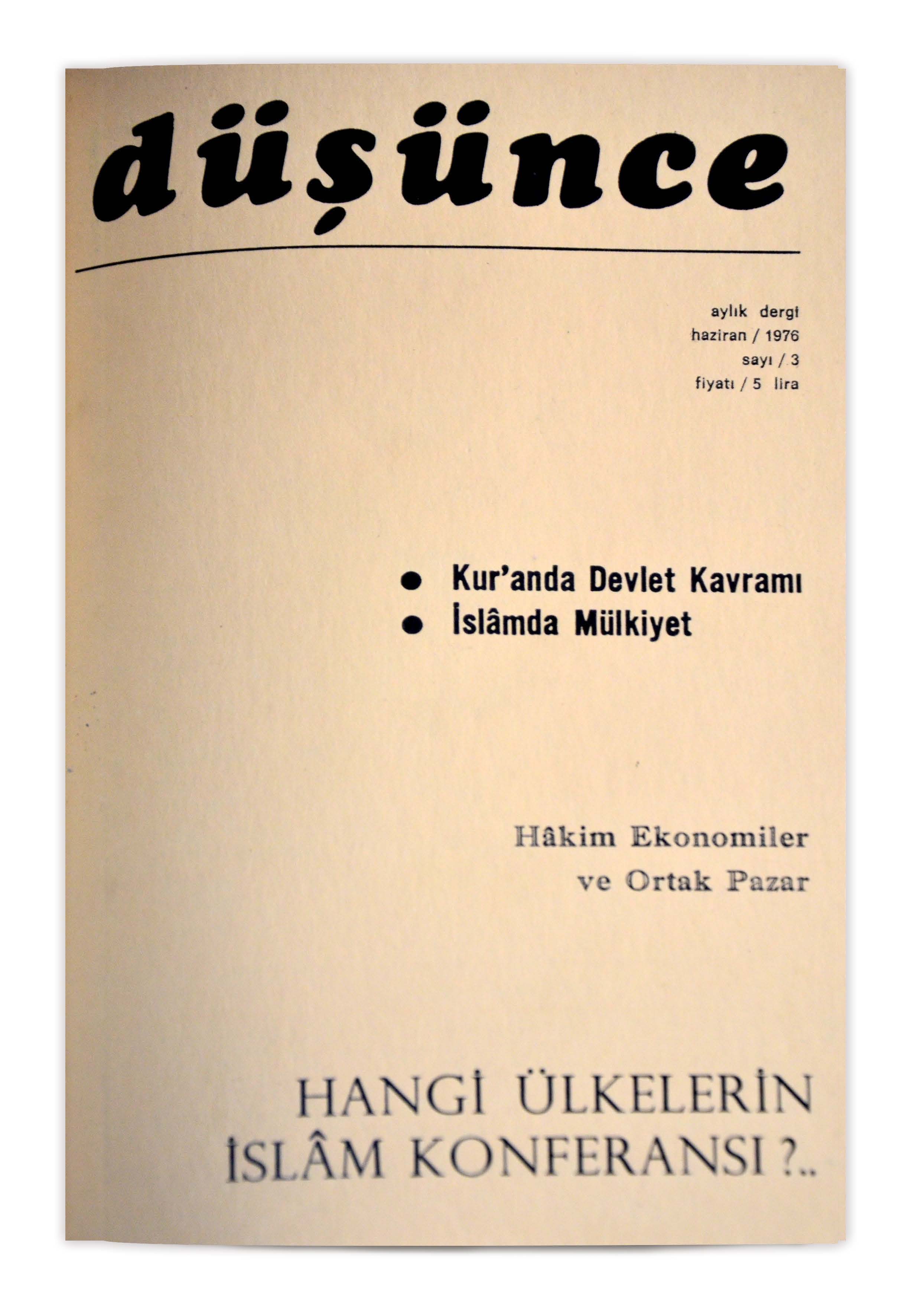 1. Cilt 3. Sayı Kapağı
