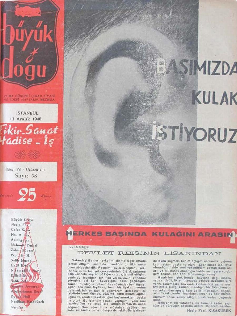 1. Cilt 58. Sayı Kapağı