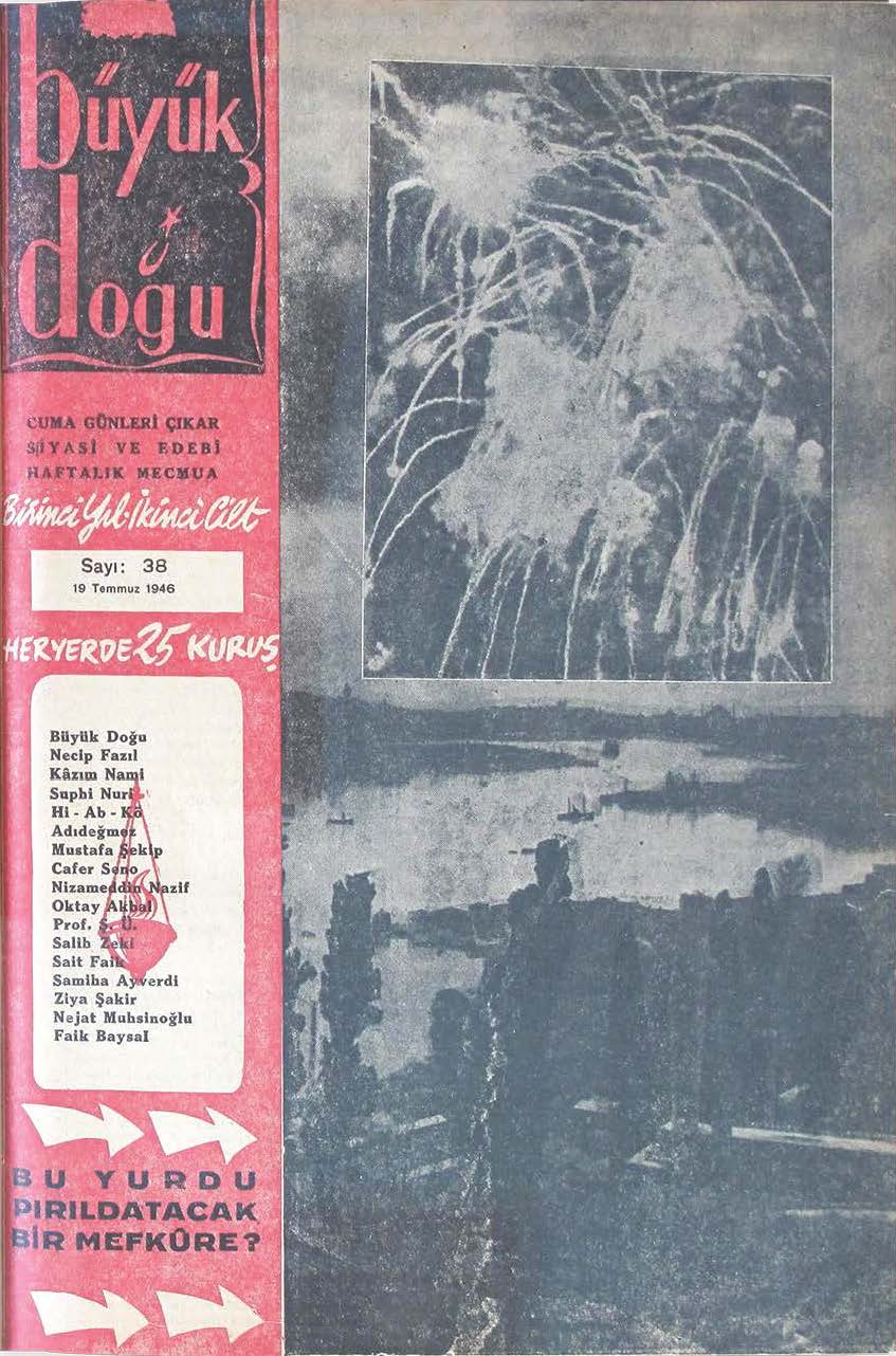 1. Cilt 38. Sayı Kapağı