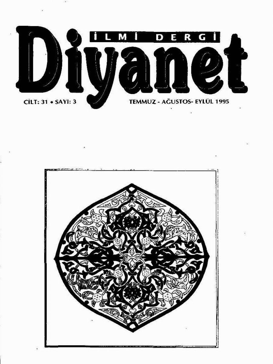 31. Cilt 3. Sayı Kapağı
