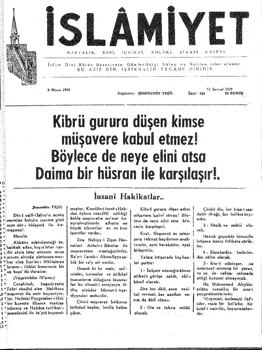 10. Cilt 528. Sayı Kapağı