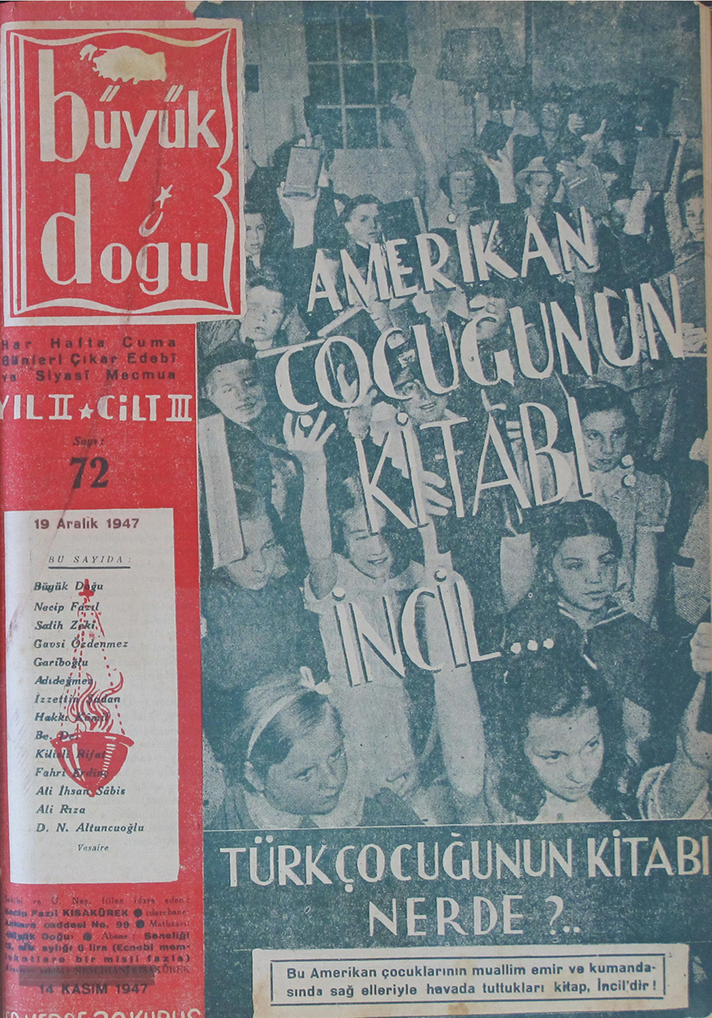 3. Cilt 72. Sayı Kapağı