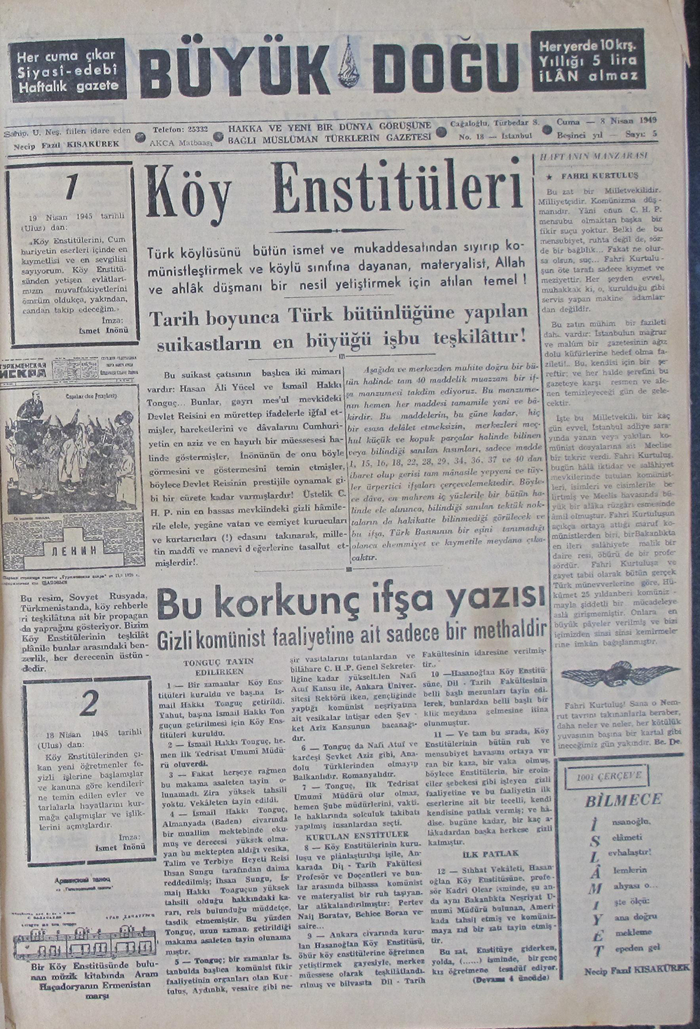 4. Cilt 5. Sayı Kapağı