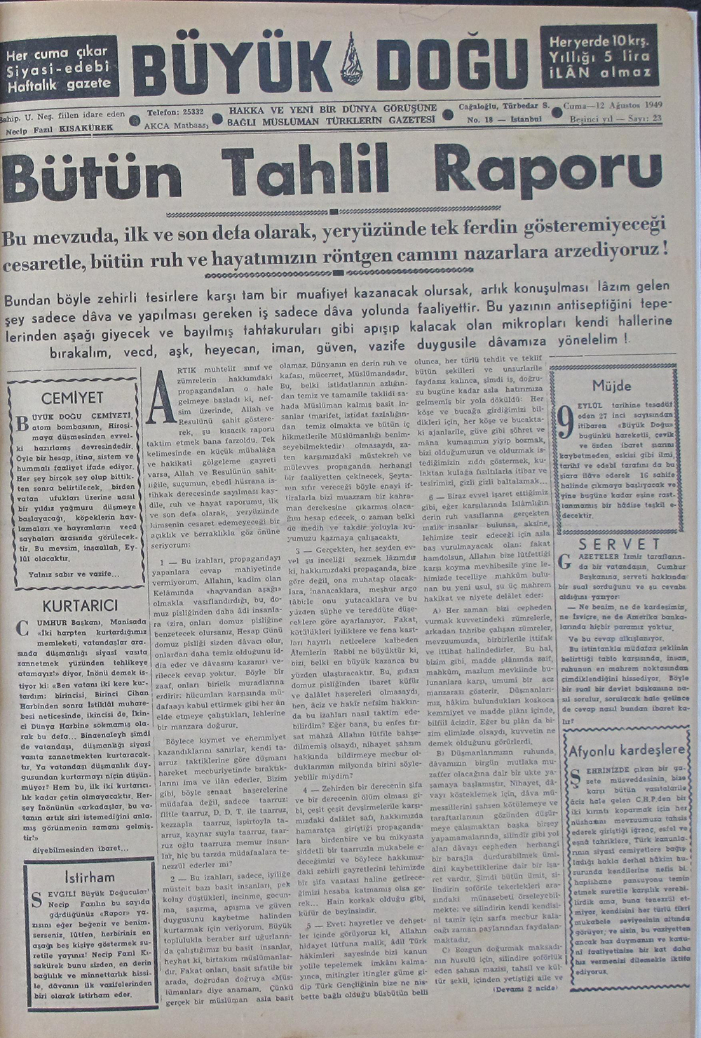 4. Cilt 23. Sayı Kapağı