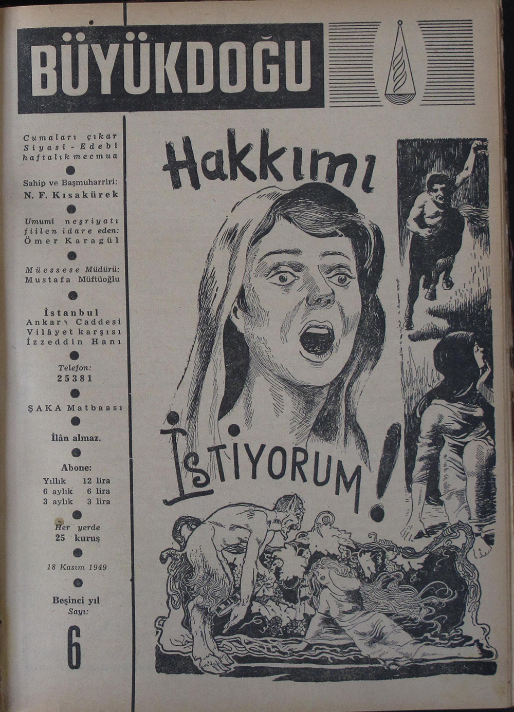 5. Cilt 6. Sayı Kapağı