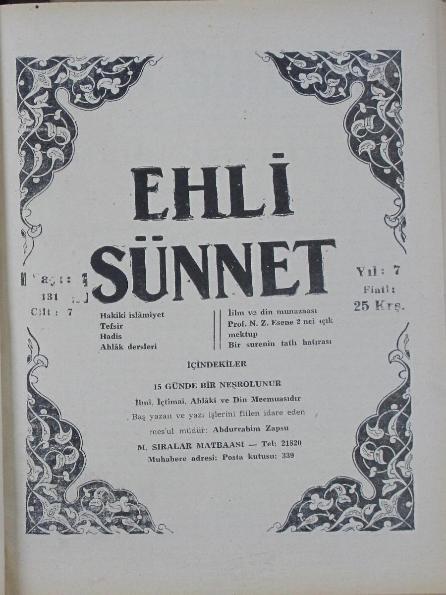 7. Cilt 131. Sayı Kapağı