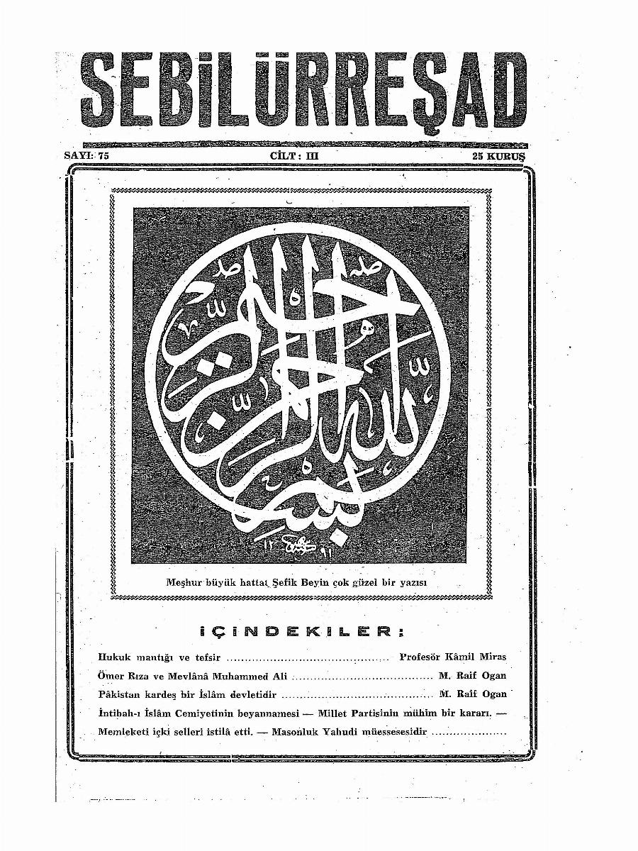 3. Cilt 75. Sayı Kapağı