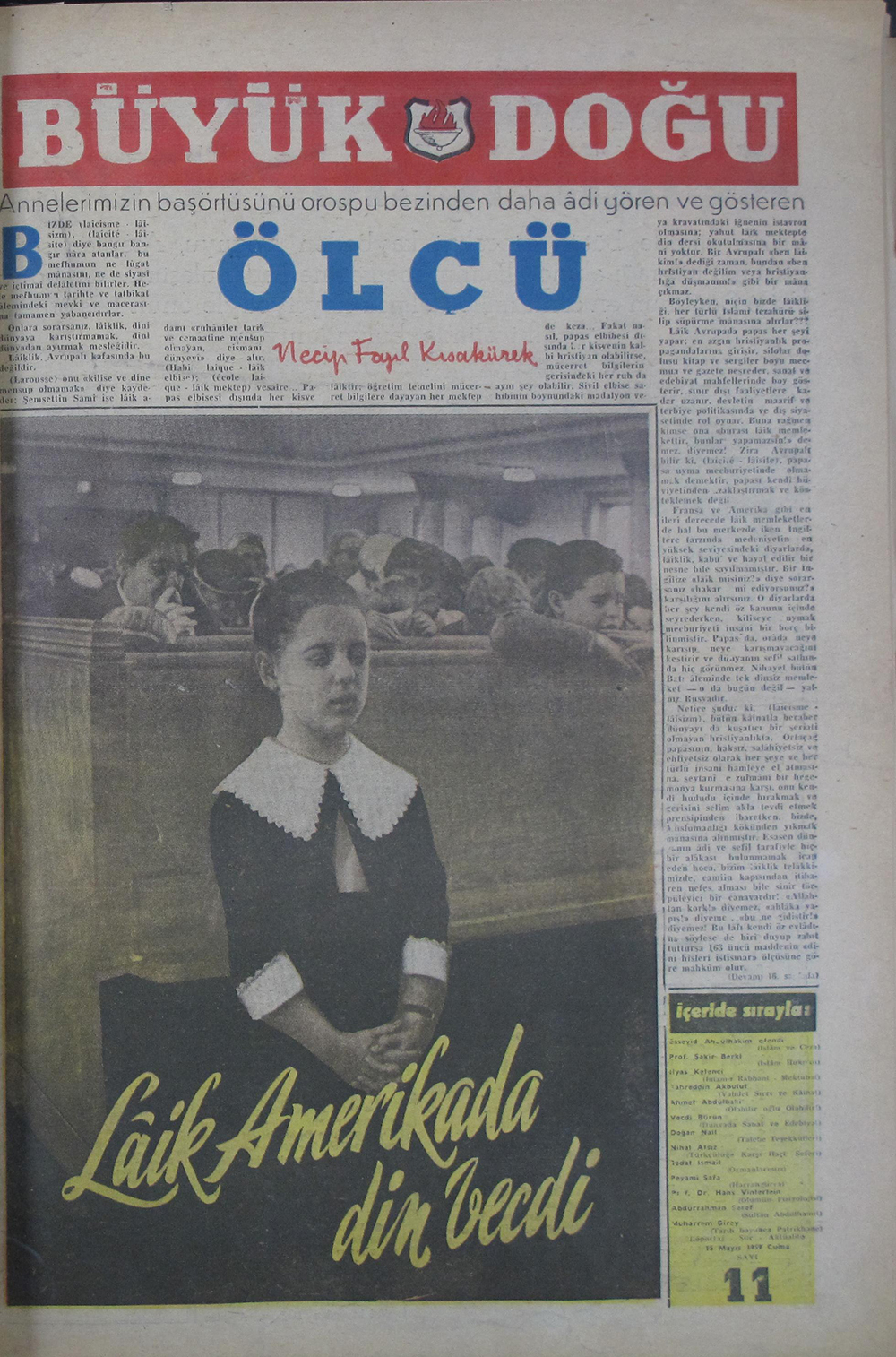 10. Cilt 11. Sayı Kapağı