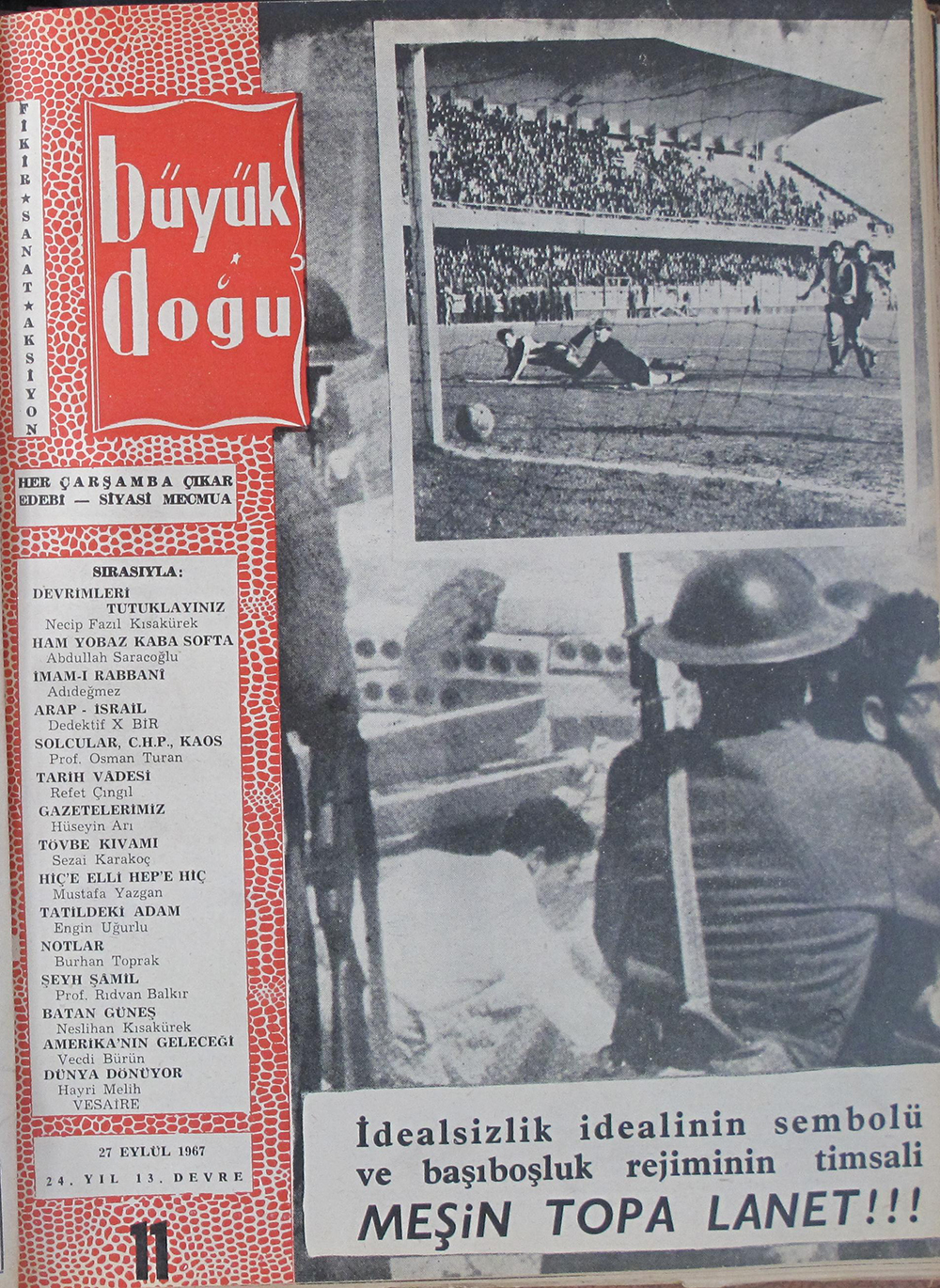 13. Cilt 11. Sayı Kapağı