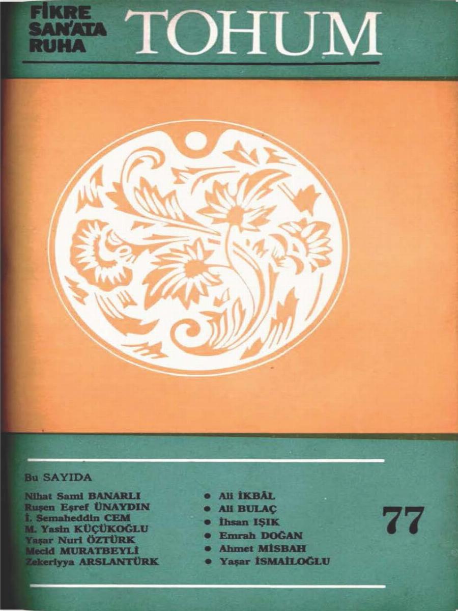7. Cilt 77. Sayı Kapağı