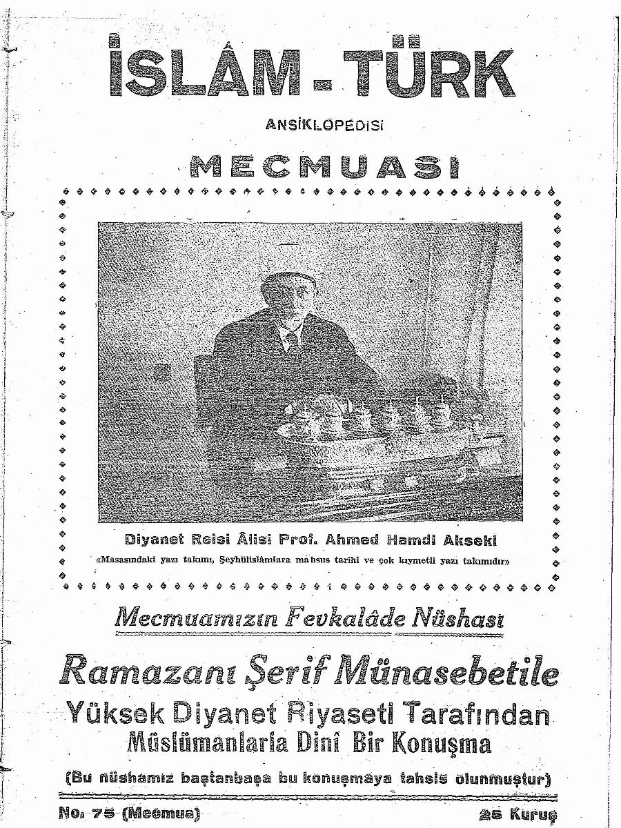 2. Cilt 75. Sayı Kapağı