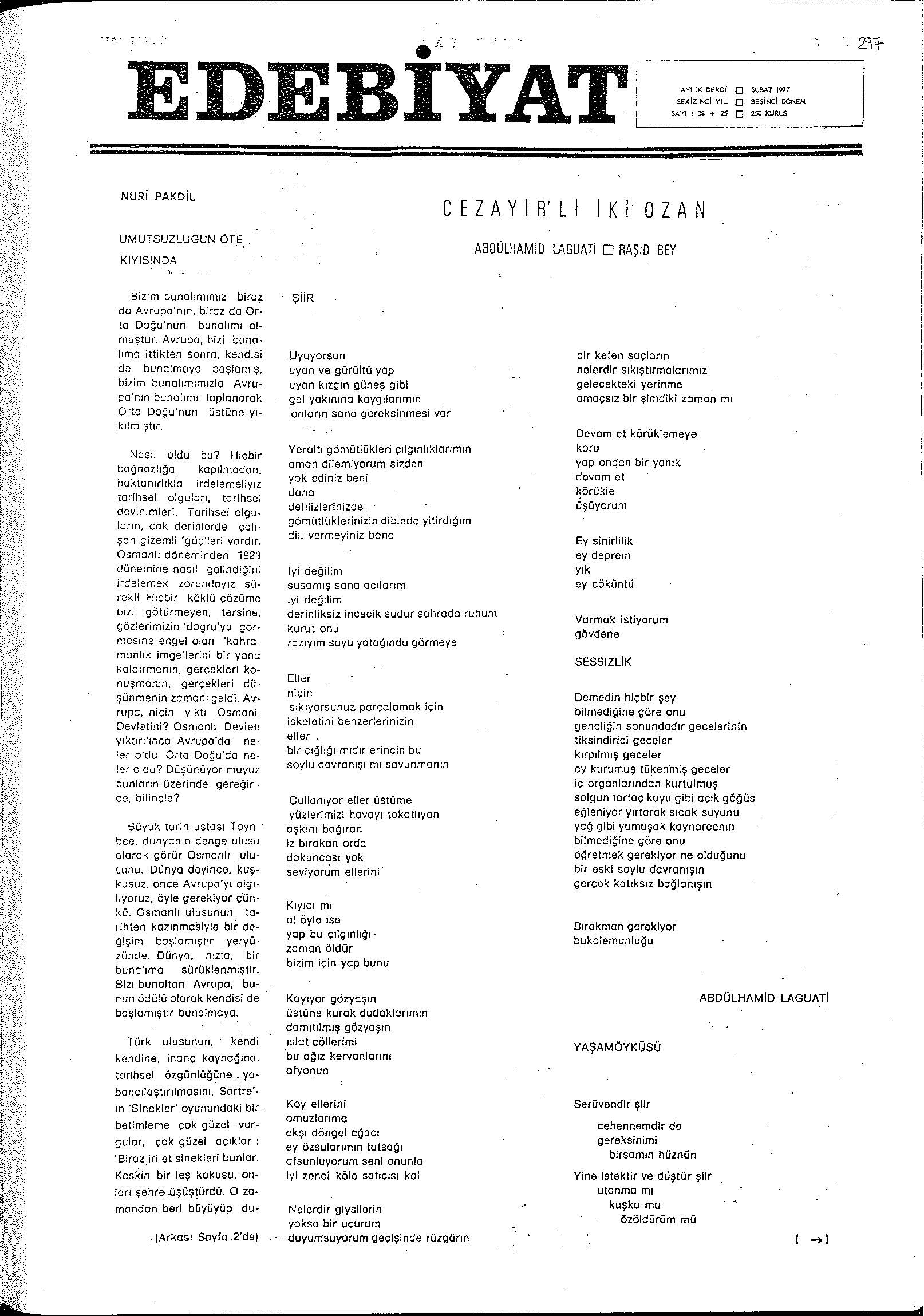 5. Cilt 38+25. Sayı Kapağı