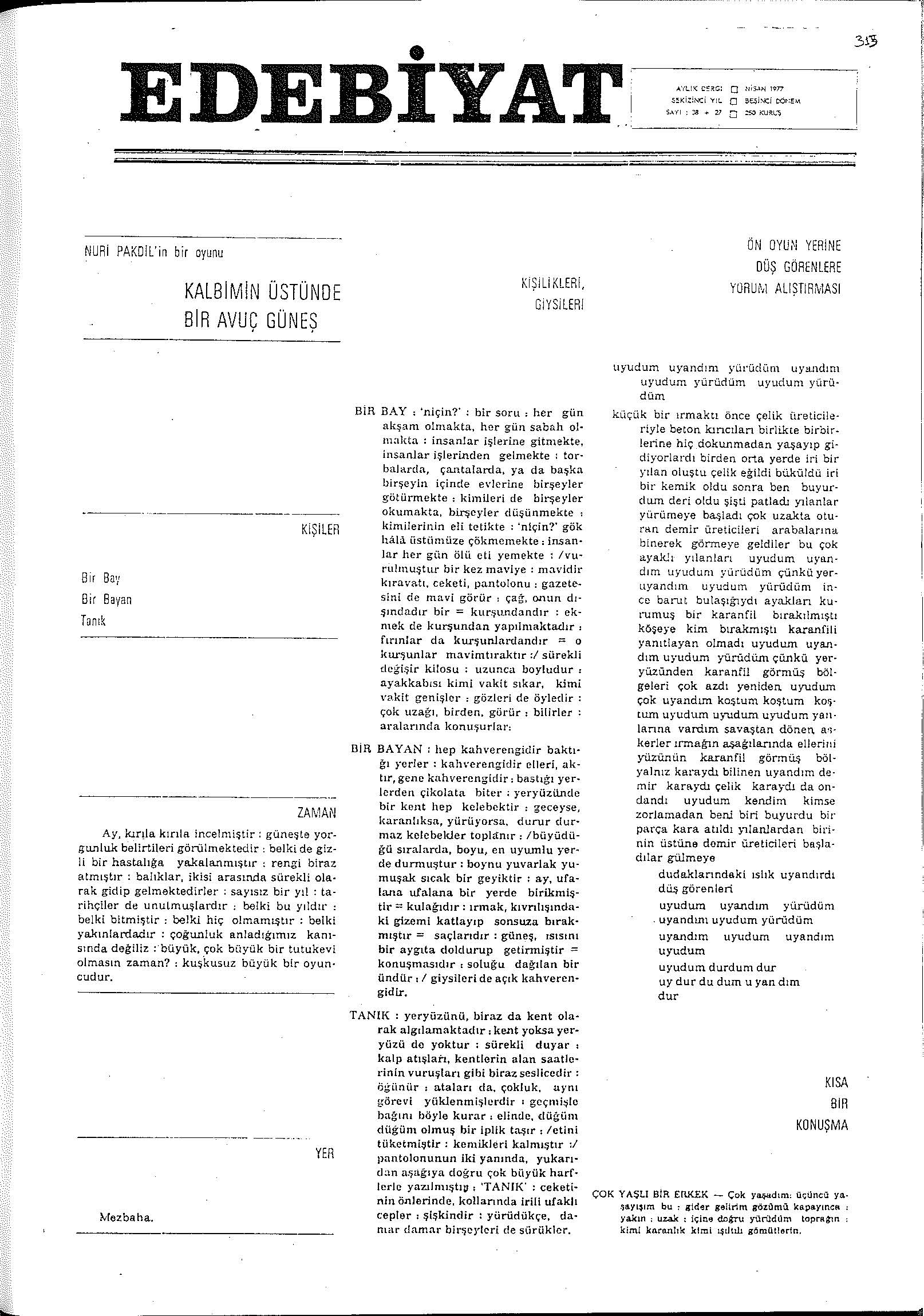 5. Cilt 38+27. Sayı Kapağı