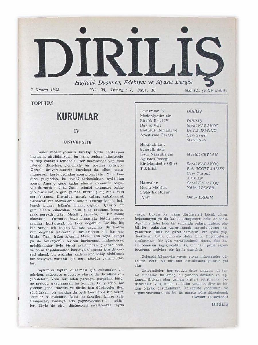 7. Cilt 16. Sayı Kapağı