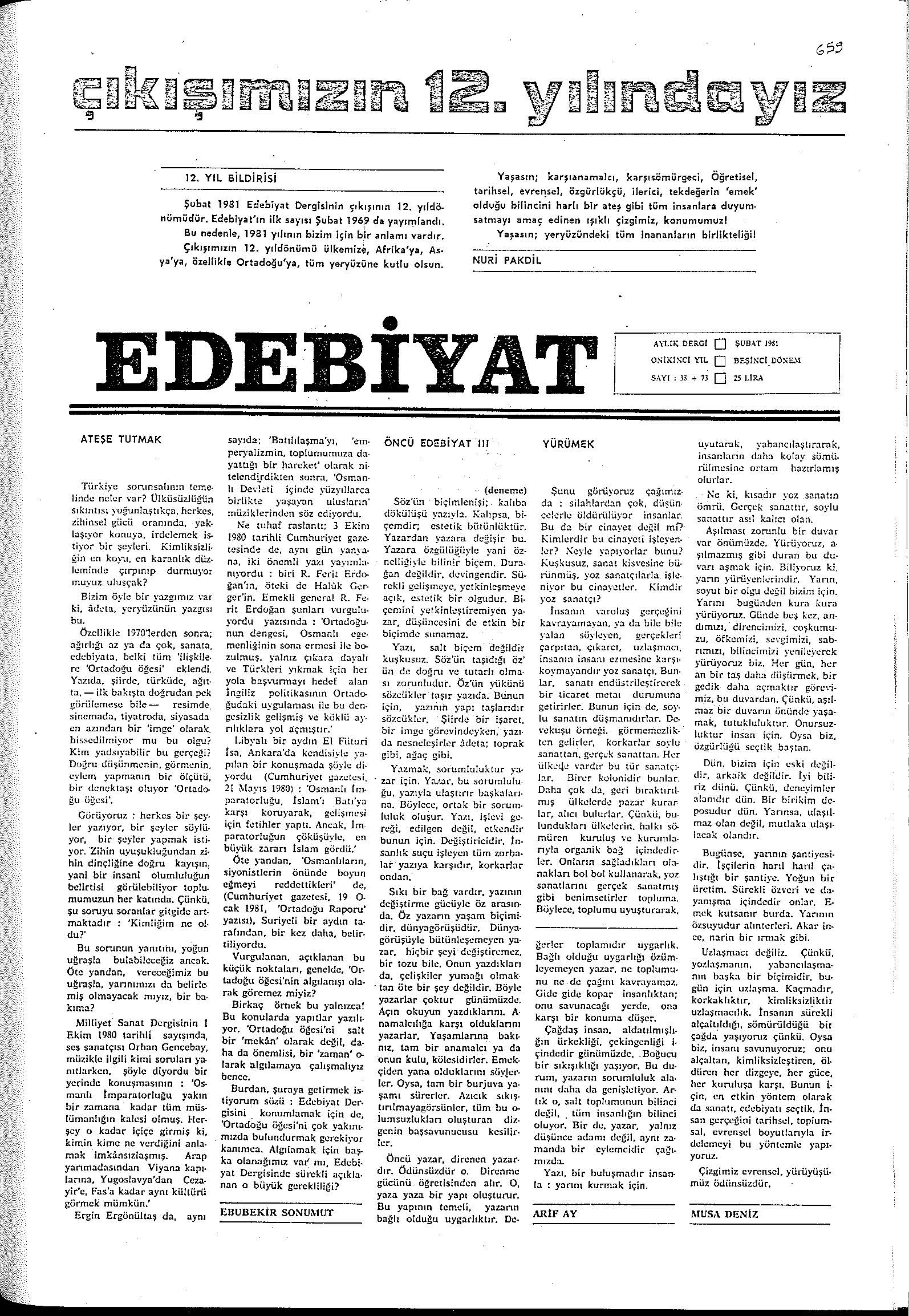 5. Cilt 38+73. Sayı Kapağı