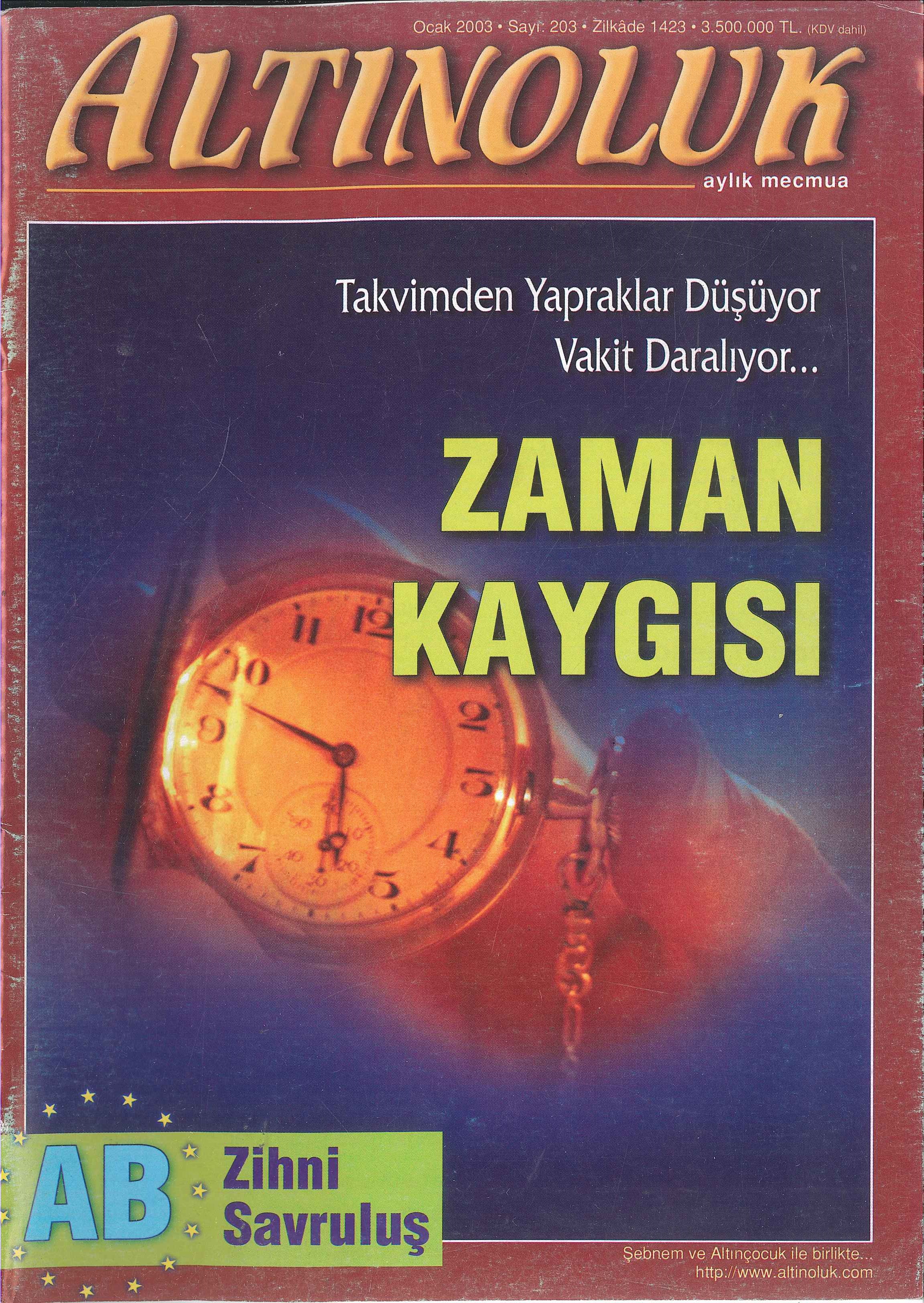 203. Sayı Kapağı