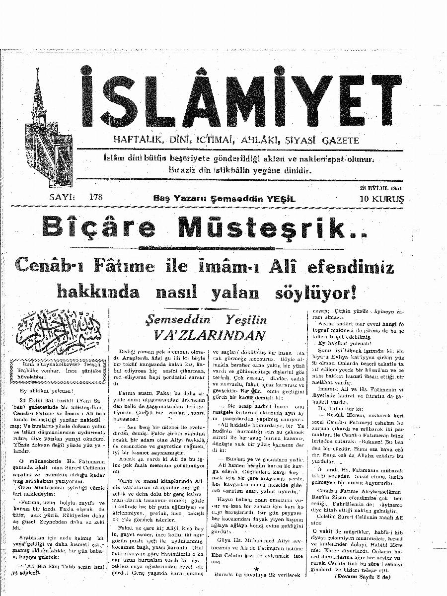 4. Cilt 178. Sayı Kapağı